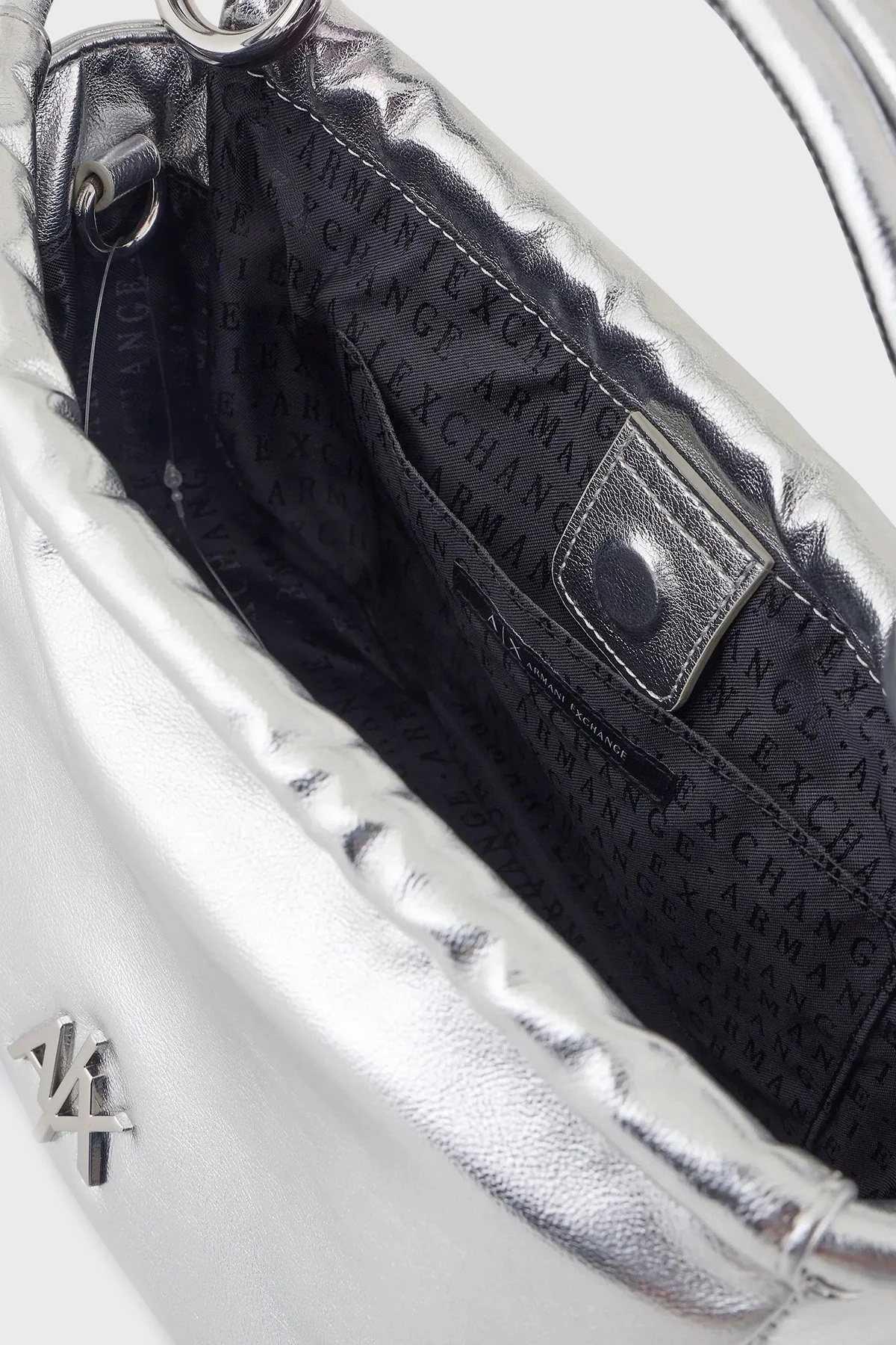 Armani Exchange Çıkarılabilir Uzatma Askılı Bayan Çanta 942985 4R713 09117 GÜMÜŞ - 4