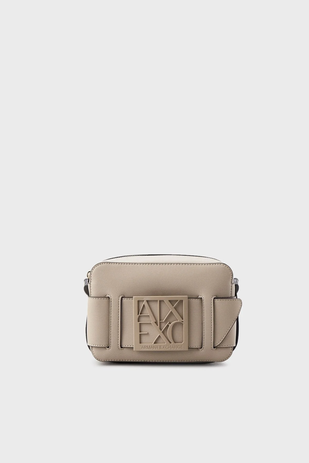 Armani Exchange Çıkarılabilir ve Ayarlabilir Omuz Askılı Logo Detaylı Bayan Çanta 942699 0A874 09752 TOPRAK - 1
