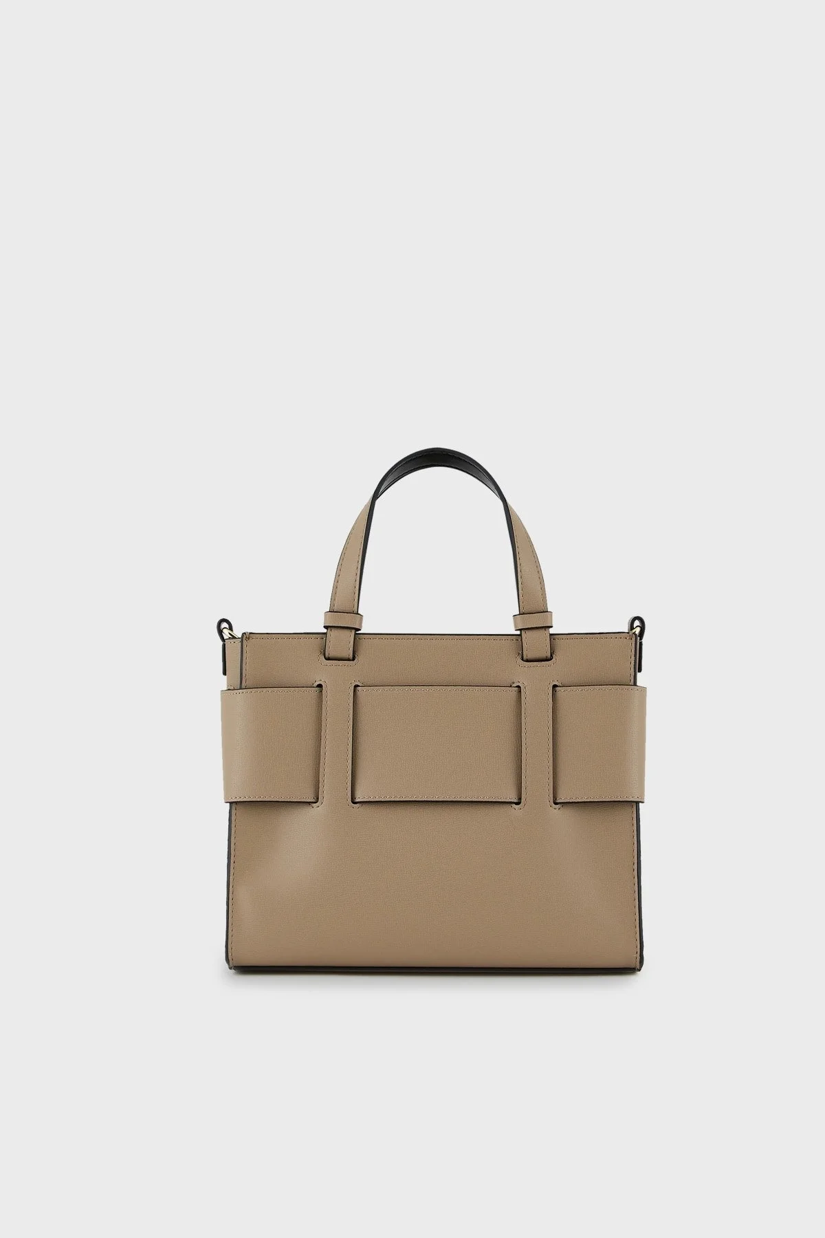 Armani Exchange Çıkarılabilir ve Ayarlanabilir Omuz Askılı Logo Detaylı Bayan Çanta 942690 0A874 09752 TOPRAK - 3