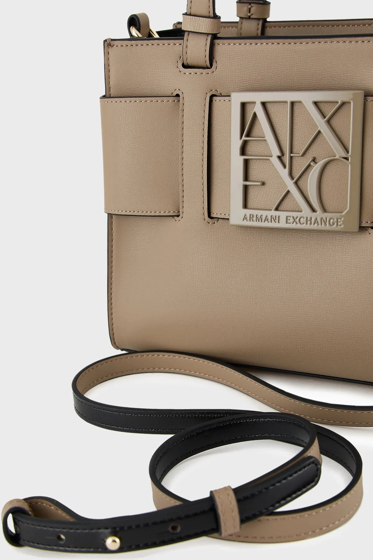 Armani Exchange Çıkarılabilir ve Ayarlanabilir Omuz Askılı Logo Detaylı Bayan Çanta 942690 0A874 09752 TOPRAK - 5