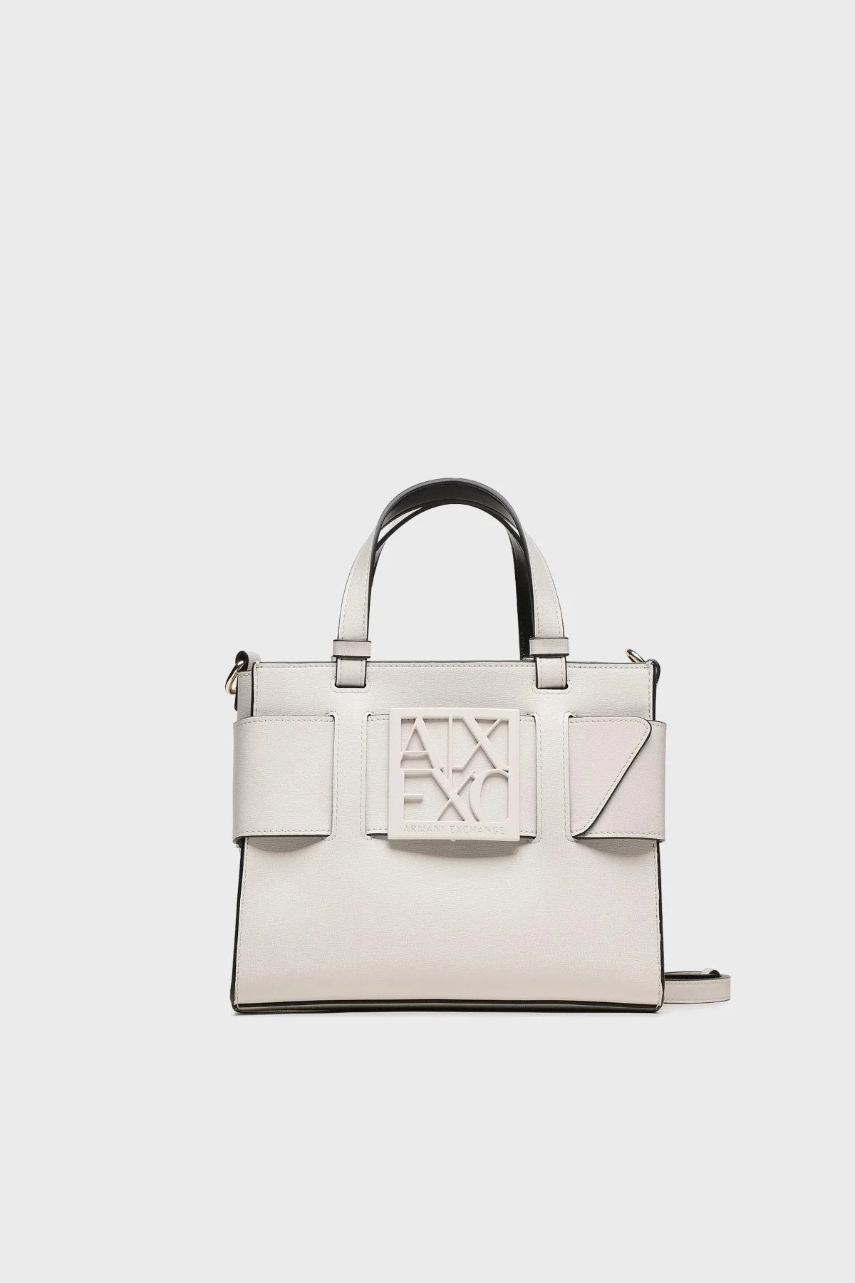 Armani Exchange Çıkarılabilir ve Ayarlanabilir Omuz Askılı Logo Detaylı Bayan Çanta 942690 0A874 31240 AÇIK GRİ - 1