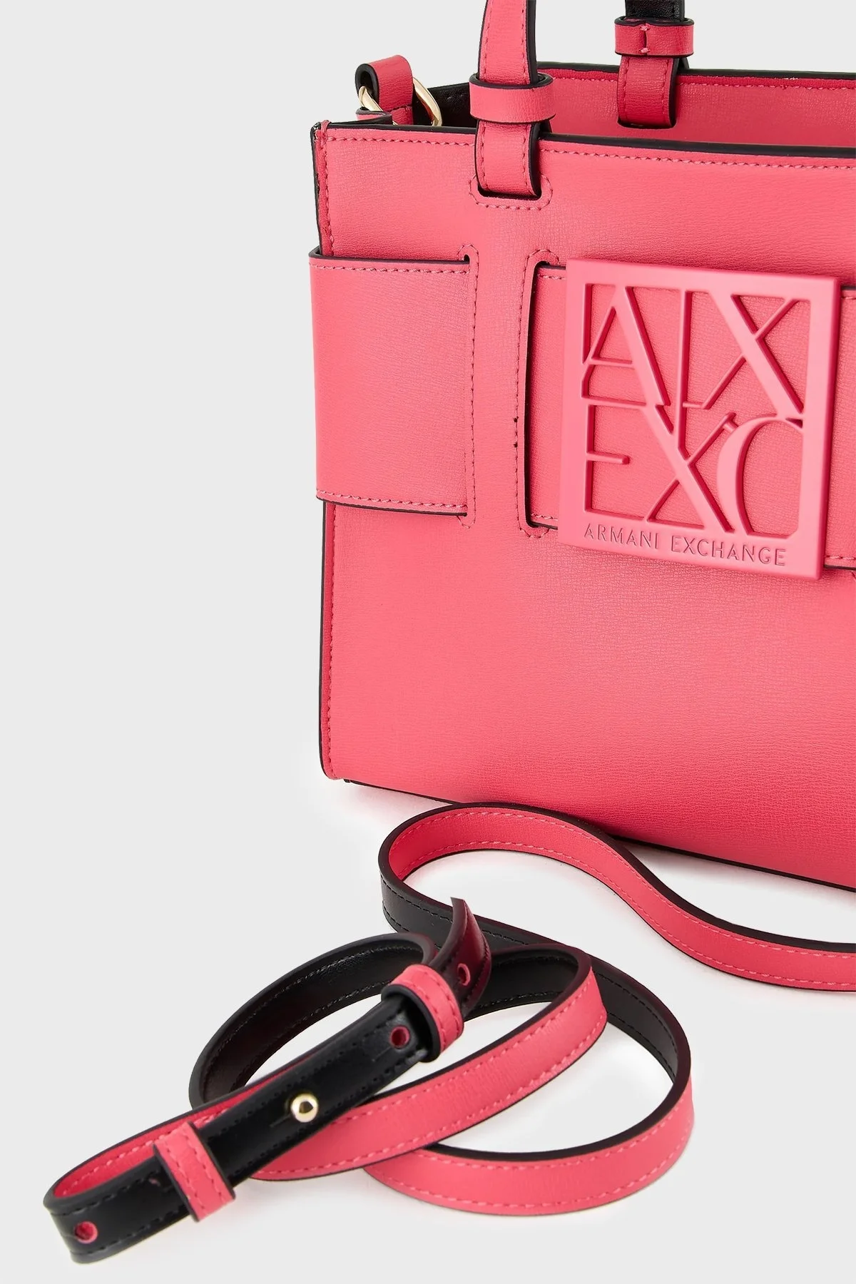 Armani Exchange Çıkarılabilir ve Ayarlanabilir Omuz Askılı Logo Detaylı Bayan Çanta 942690 0A874 40774 FUŞYA - 5