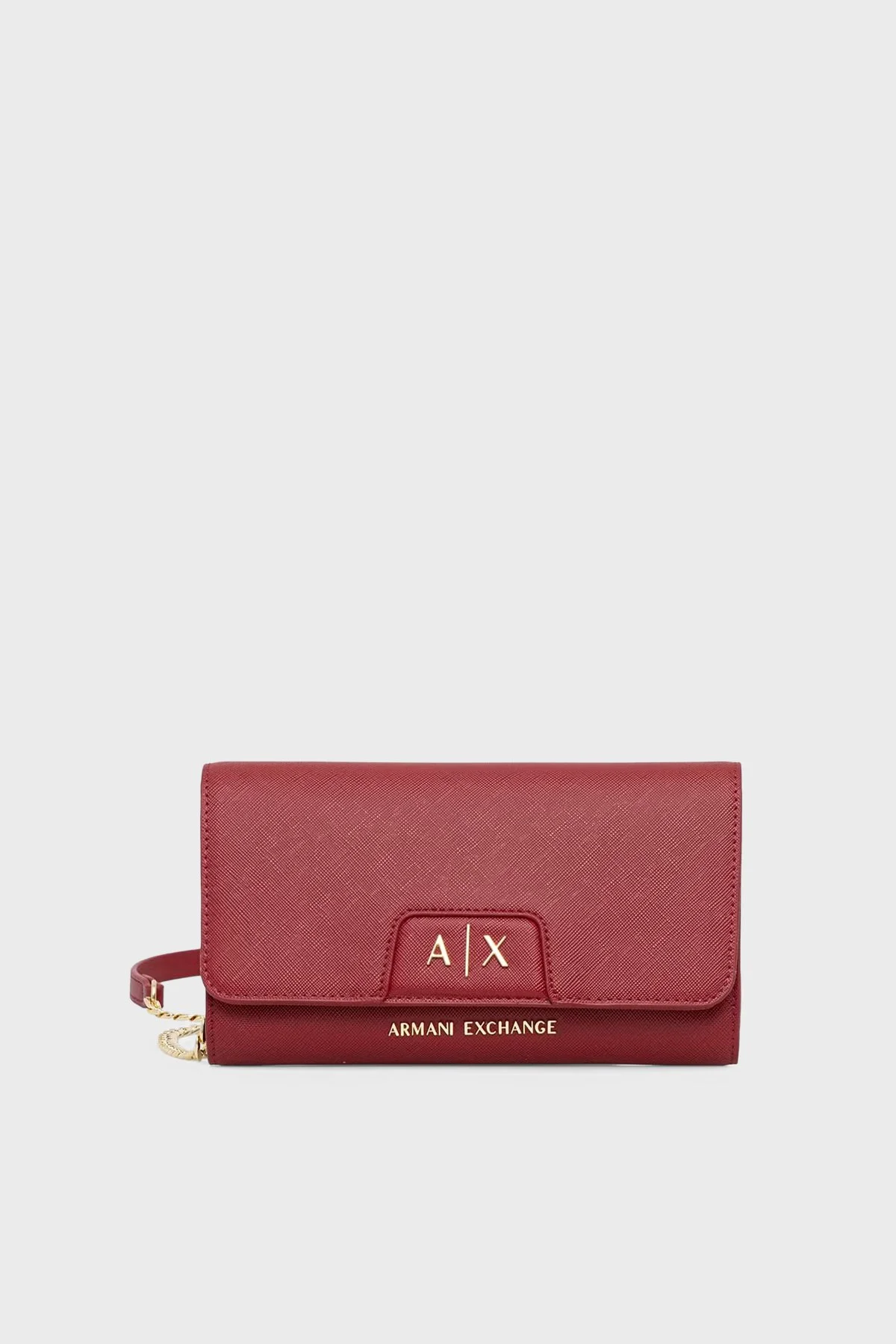 Armani Exchange Çıkarılabilir Zincir Askılı Portföy Kadın Cüzdan XW000358 AF26570 U5102 Kırmızı - 1