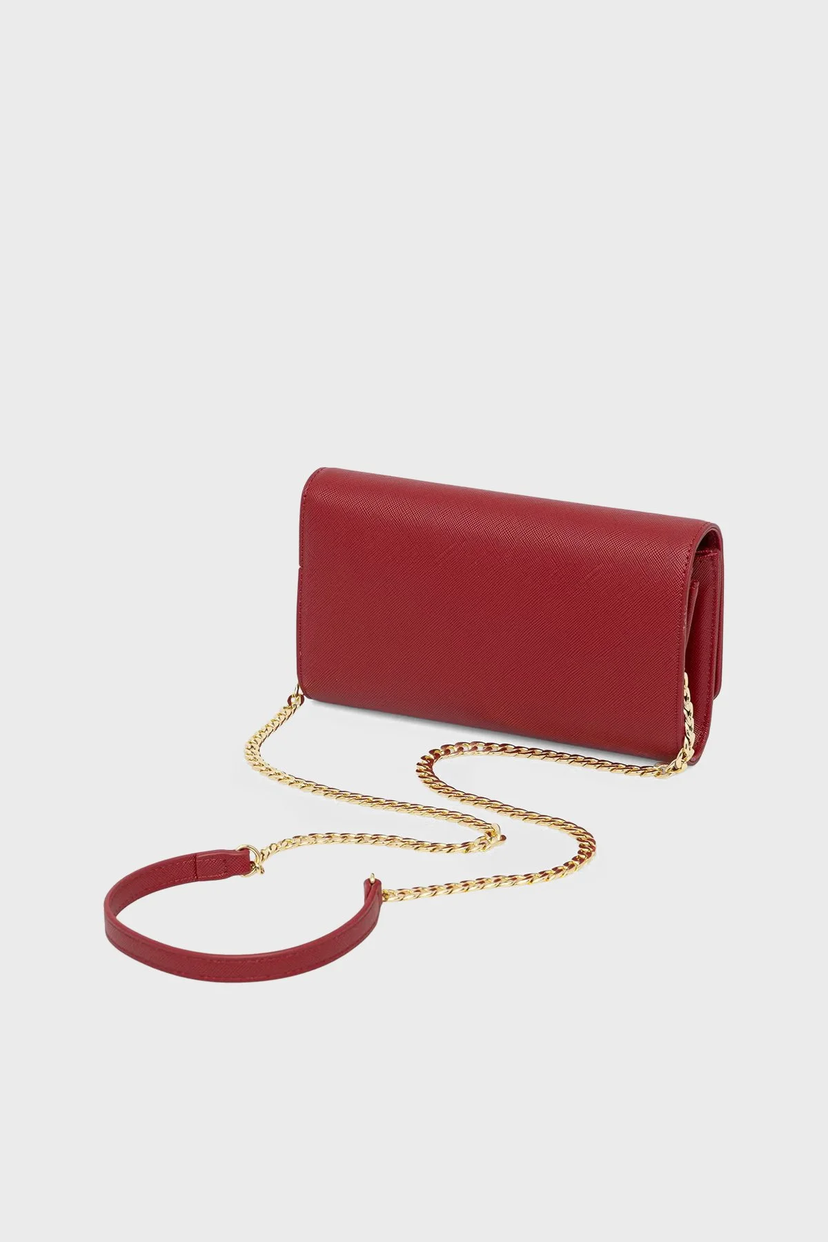Armani Exchange Çıkarılabilir Zincir Askılı Portföy Kadın Cüzdan XW000358 AF26570 U5102 Kırmızı - 2