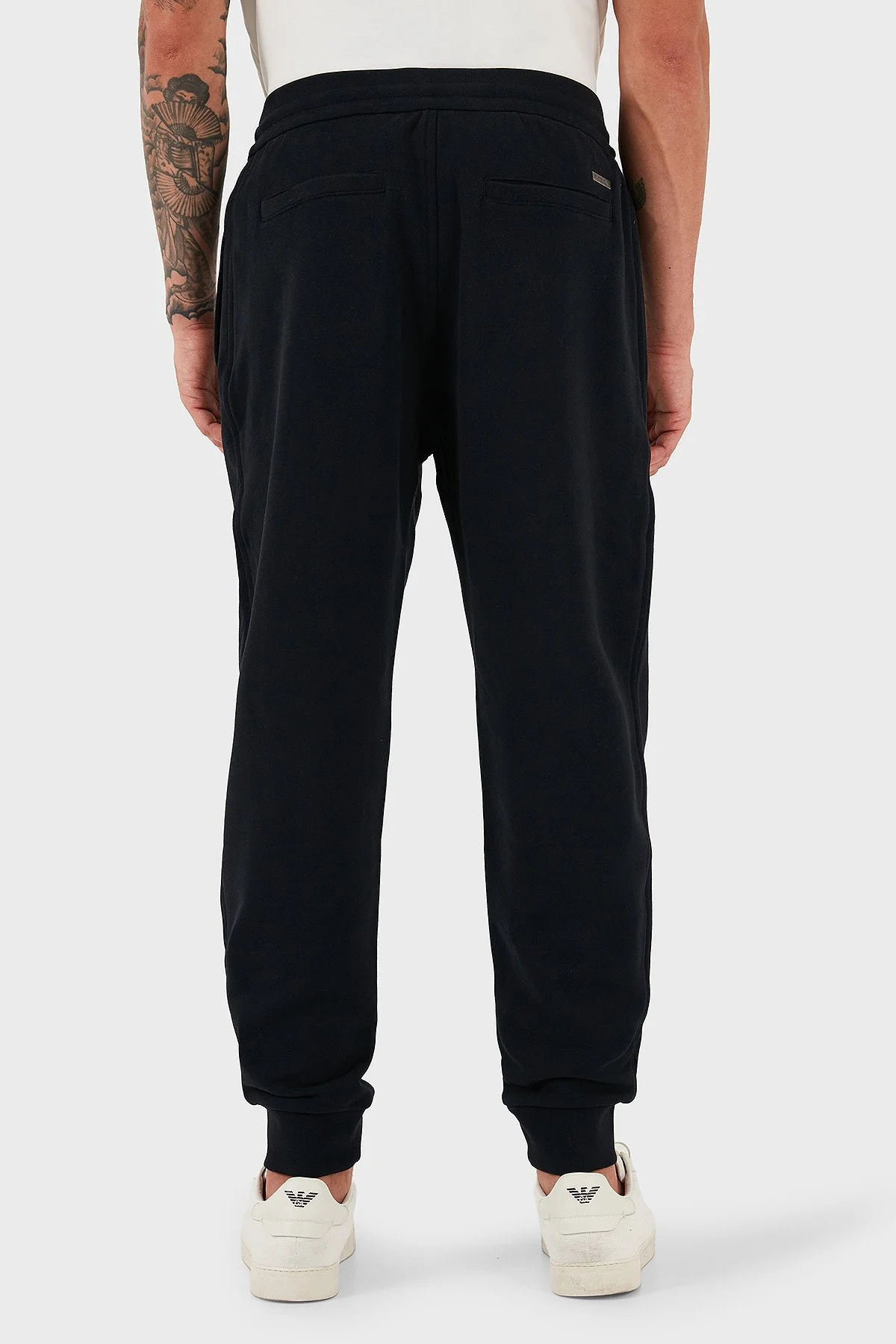 Armani Exchange Çimalı Pamuklu Relaxed Fit Lastikli Paça Jogger Erkek Pantolon XM001028 AF12656 UB101 LACİVERT - 3