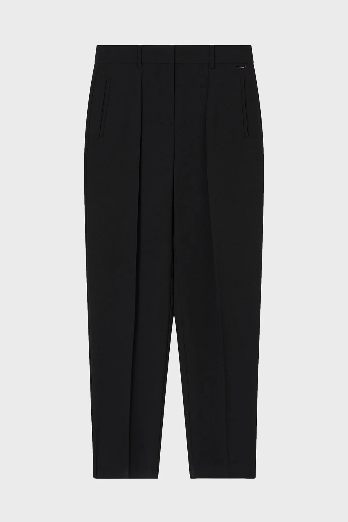 Armani Exchange Çimalı Relaxed Fit Yüksek Bel Düz Paça Bayan Pantolon XW000664 AF10872 UC001 SİYAH - 5