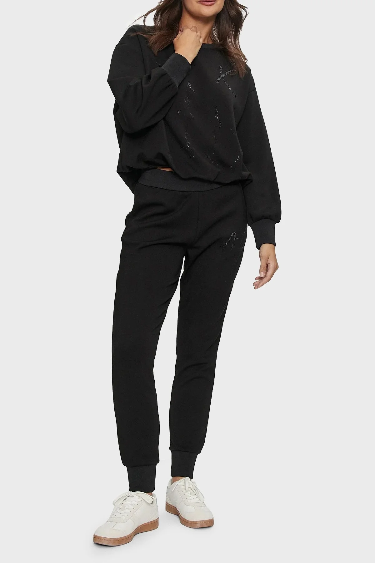 Armani Exchange Comfort Fit Jogger Bayan Pantolon 6DYP84 YJEZZ 1200 SİYAH - 2