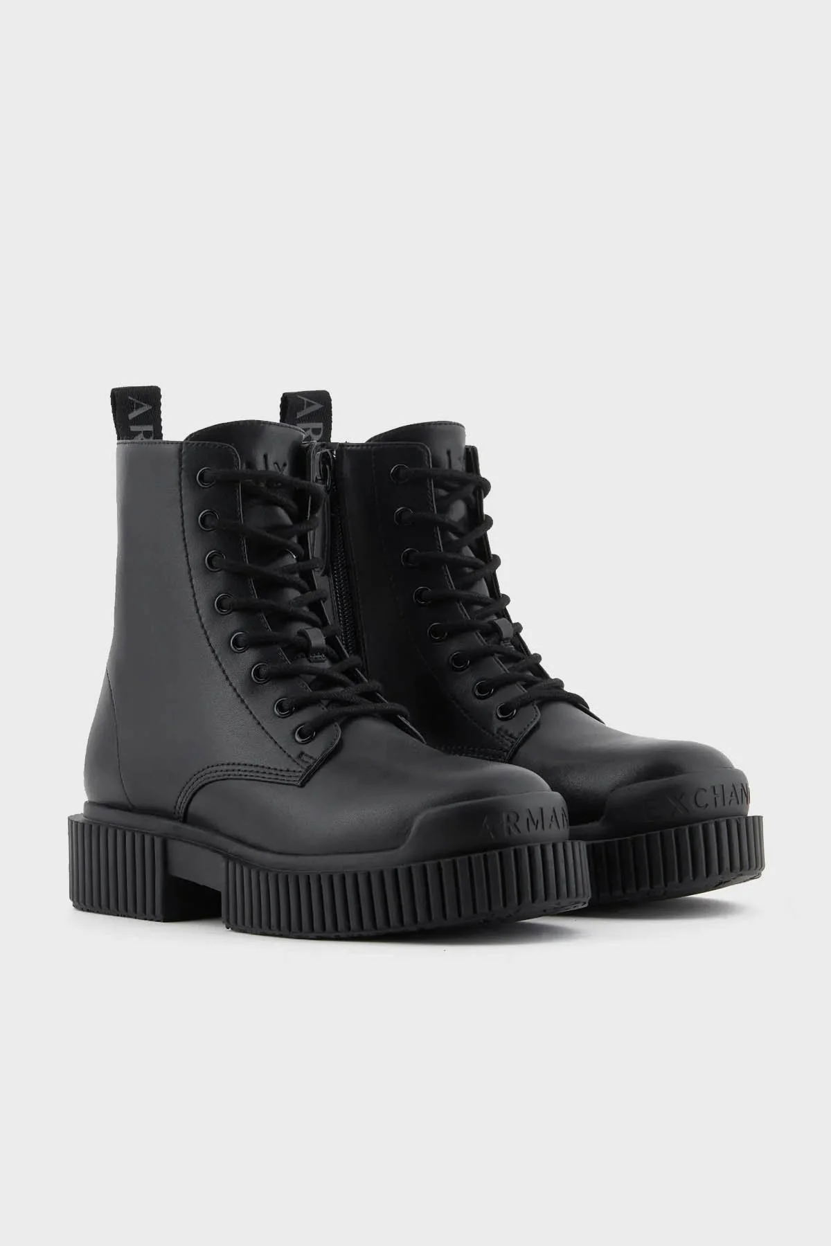 Armani Exchange Deri Logolu Kadın Bot XDN031 XV875 00002 Siyah - 2