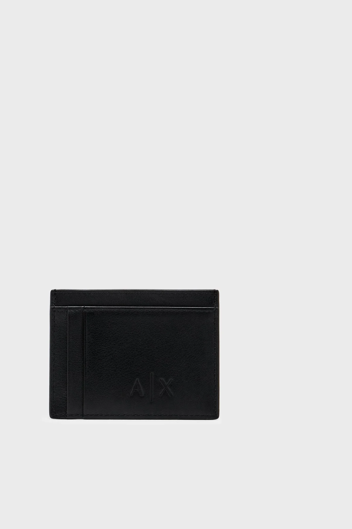 Armani Exchange Deri Logolu Erkek Kartlık XM000169 AF22541 UC001 SİYAH - 2