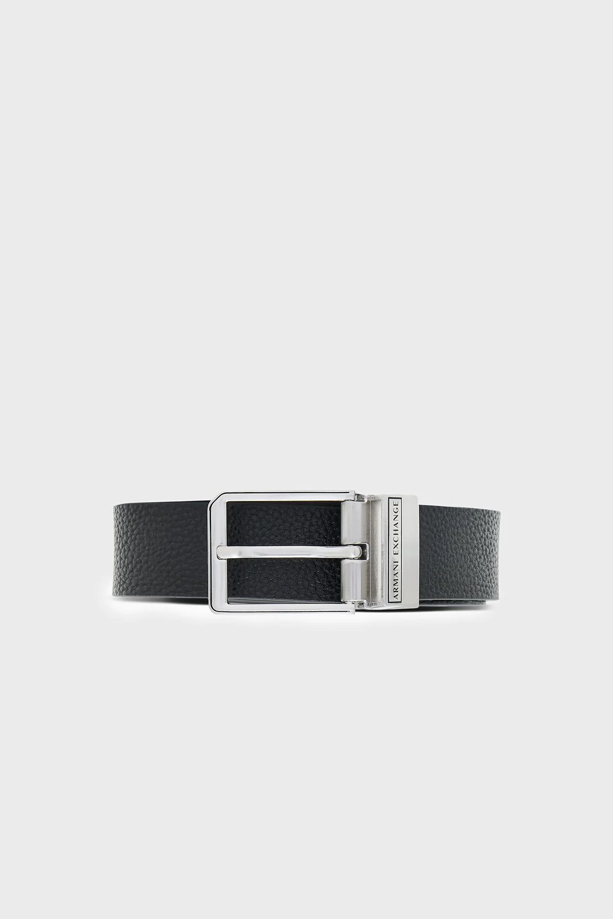 Armani Exchange Deri Logolu Erkek Kemer XM003188 AF26723 MC028 Siyah-gri - 1
