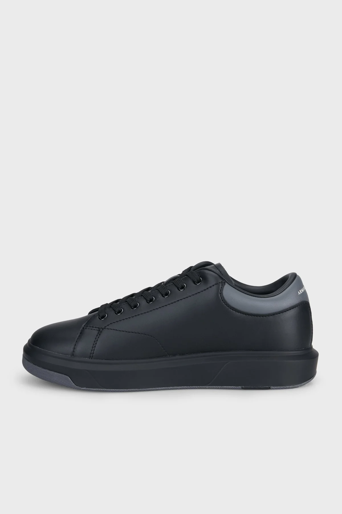 Armani Exchange Deri Logolu Sneaker Erkek Ayakkabı XUX123 XV534 MC694 Siyah - 2