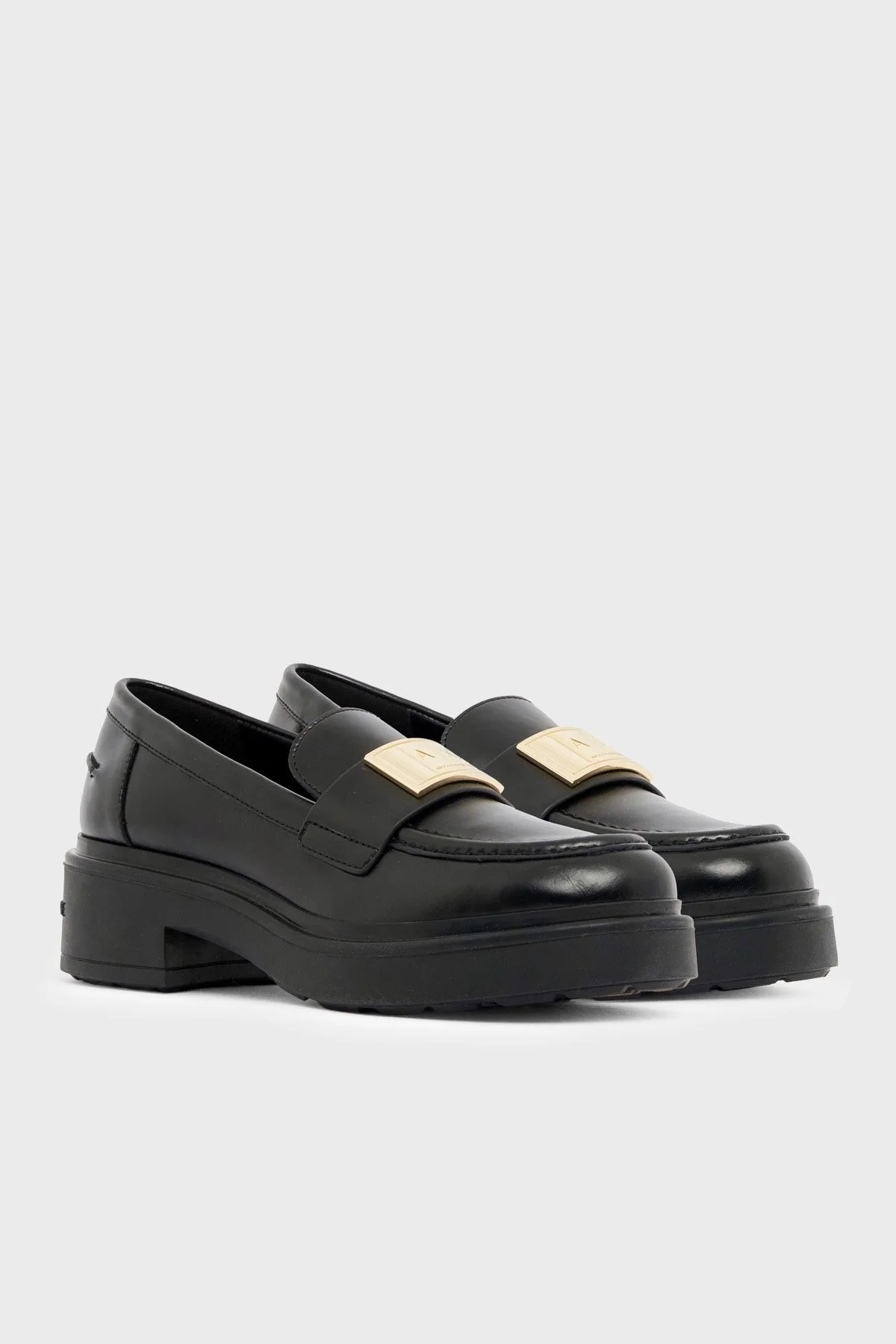Armani Exchange Deri Makosen Kadın Ayakkabı XW003095 AF11912 UC001 Siyah - 2