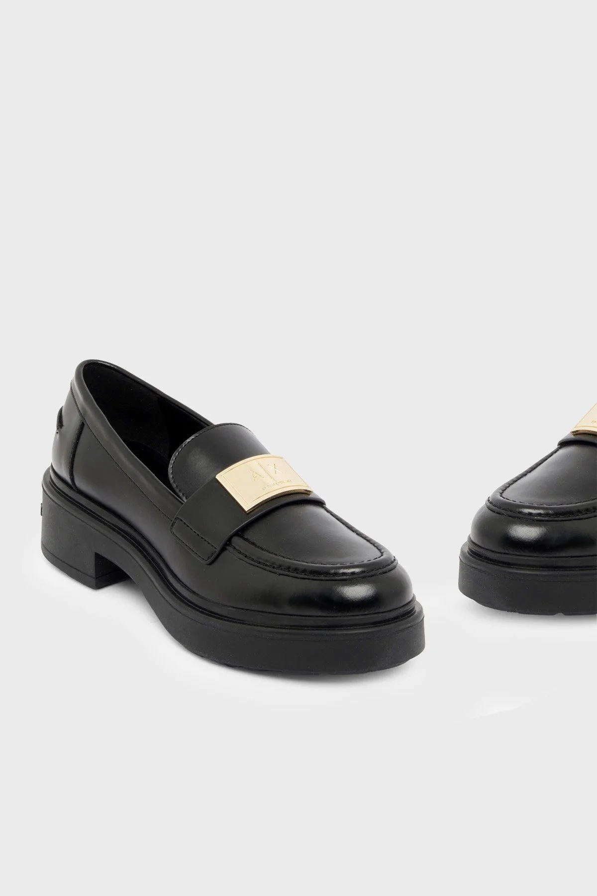 Armani Exchange Deri Makosen Kadın Ayakkabı XW003095 AF11912 UC001 Siyah - 5