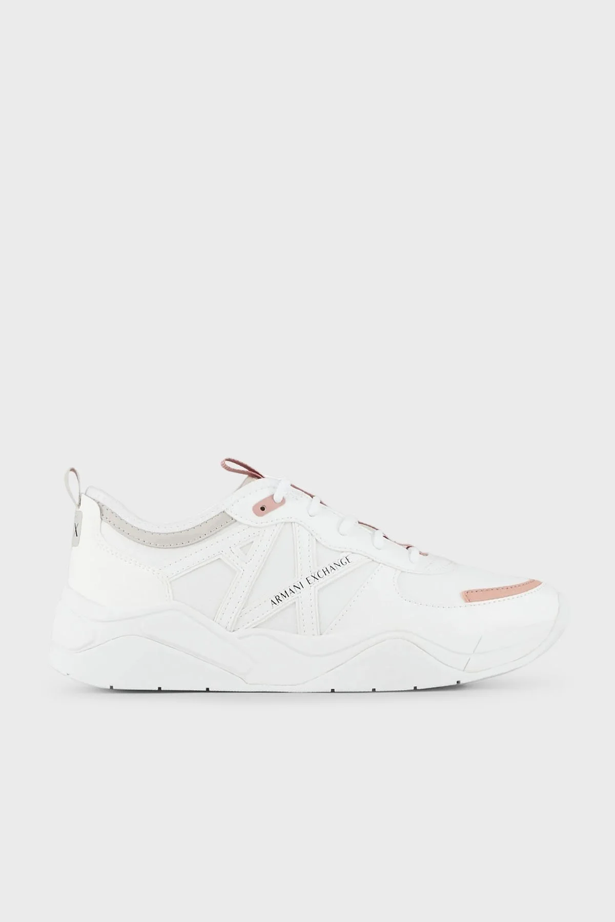 Armani Exchange Deri Sneaker Bayan Ayakkabı XDX039 XV311 K643 BEYAZ - 1