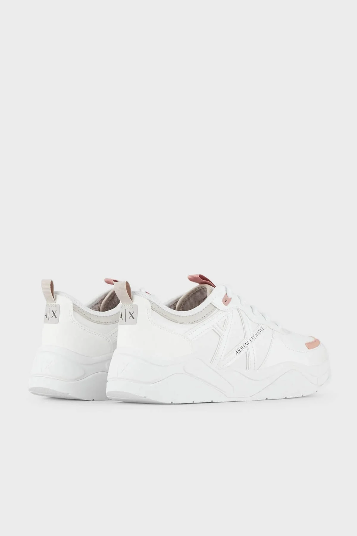 Armani Exchange Deri Sneaker Bayan Ayakkabı XDX039 XV311 K643 BEYAZ - 3