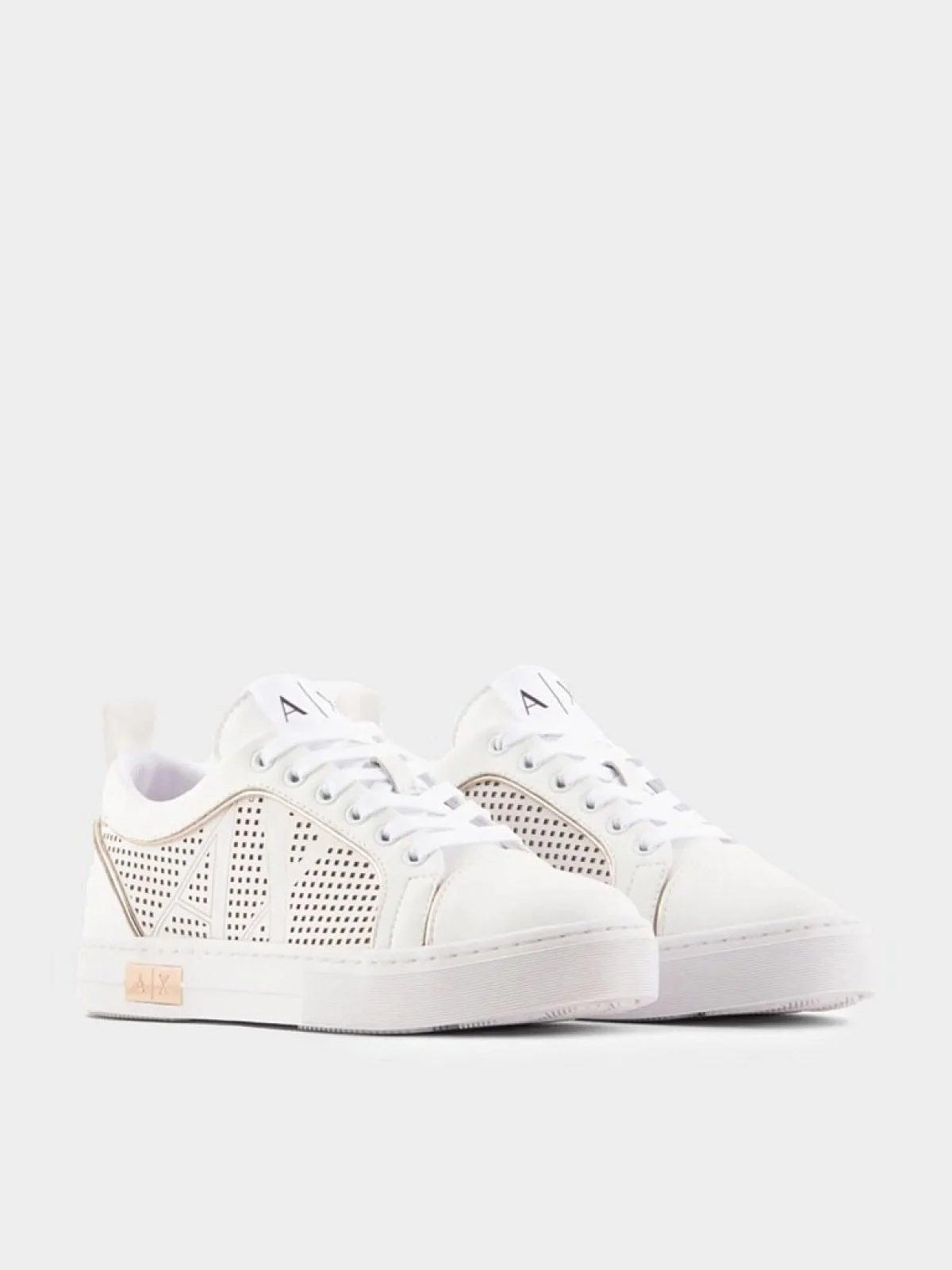 Armani Exchange Deri Sneaker Bayan Ayakkabı XDX114 XV693 Q307 BEYAZ - 2