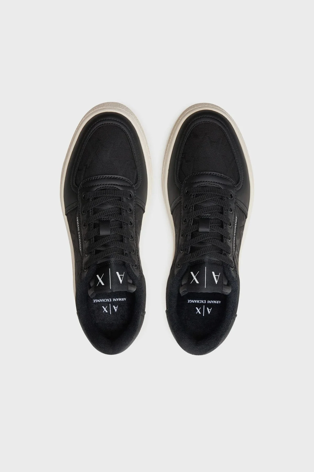 Armani Exchange Deri Sneaker Erkek Ayakkabı XUX196 XV905 00002 SİYAH - 3