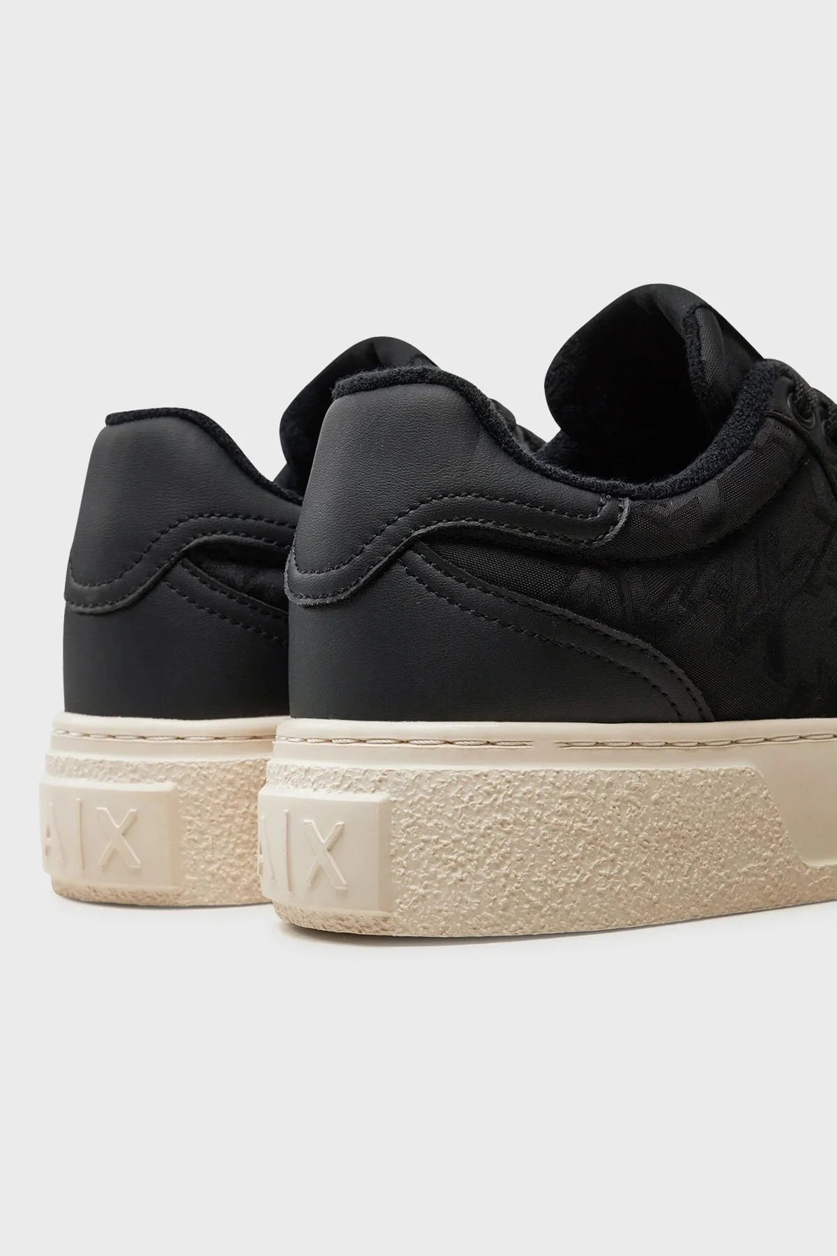 Armani Exchange Deri Sneaker Erkek Ayakkabı XUX196 XV905 00002 SİYAH - 4