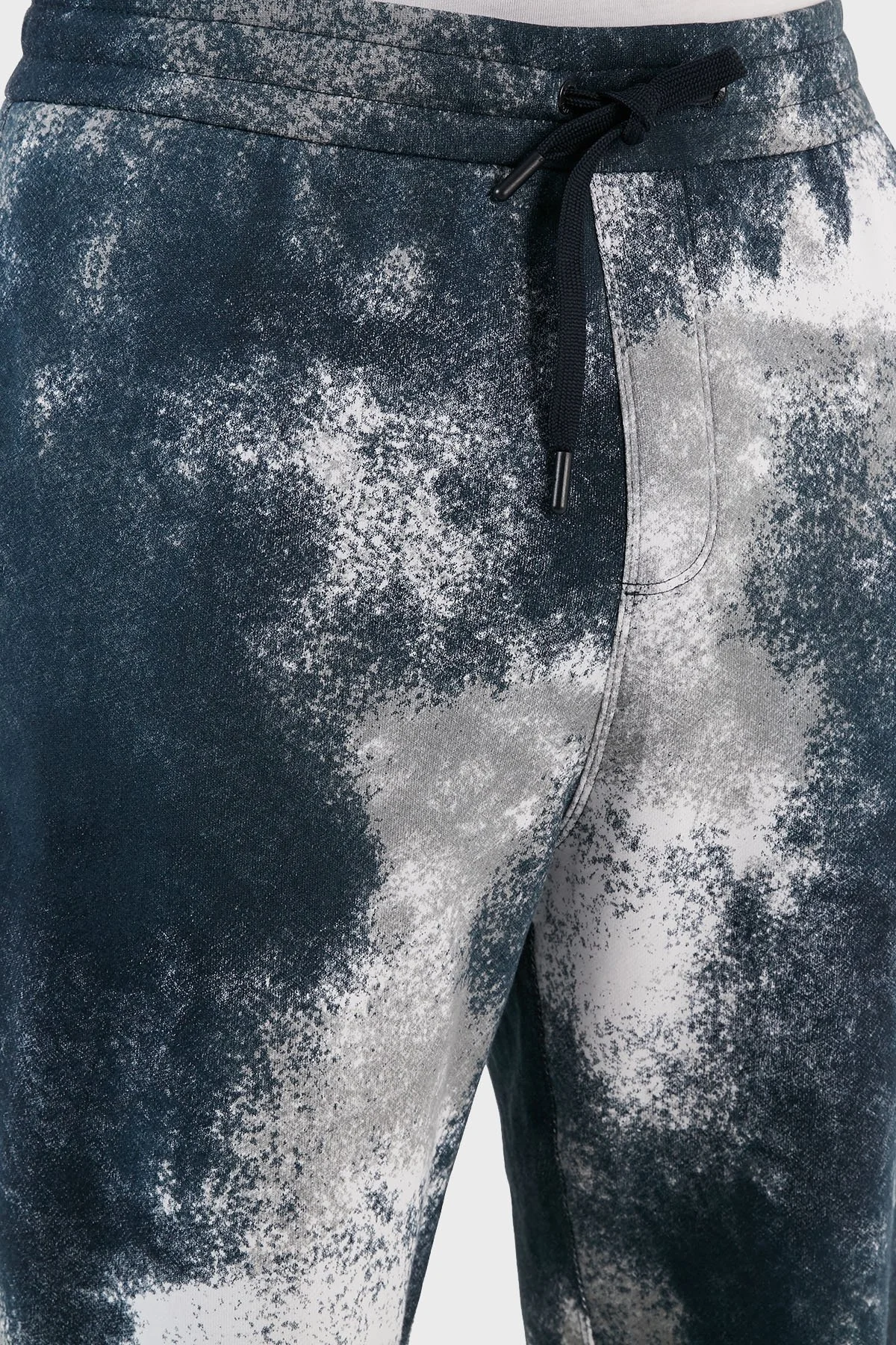 Armani Exchange Desenli Belden Bağlamalı Cepli Spor Erkek Pantolon 6RZPJK ZJDGZ 21CE BEYAZ-MAVİ - 11