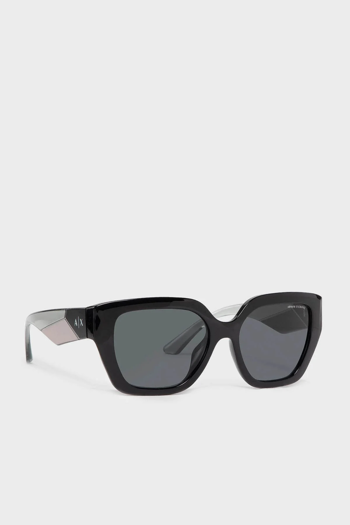 Armani Exchange Dikdörtgen Güneş Kadın Gözlük 0AX4125SU 815887 54 Parlak siyah-koyu gri - 1