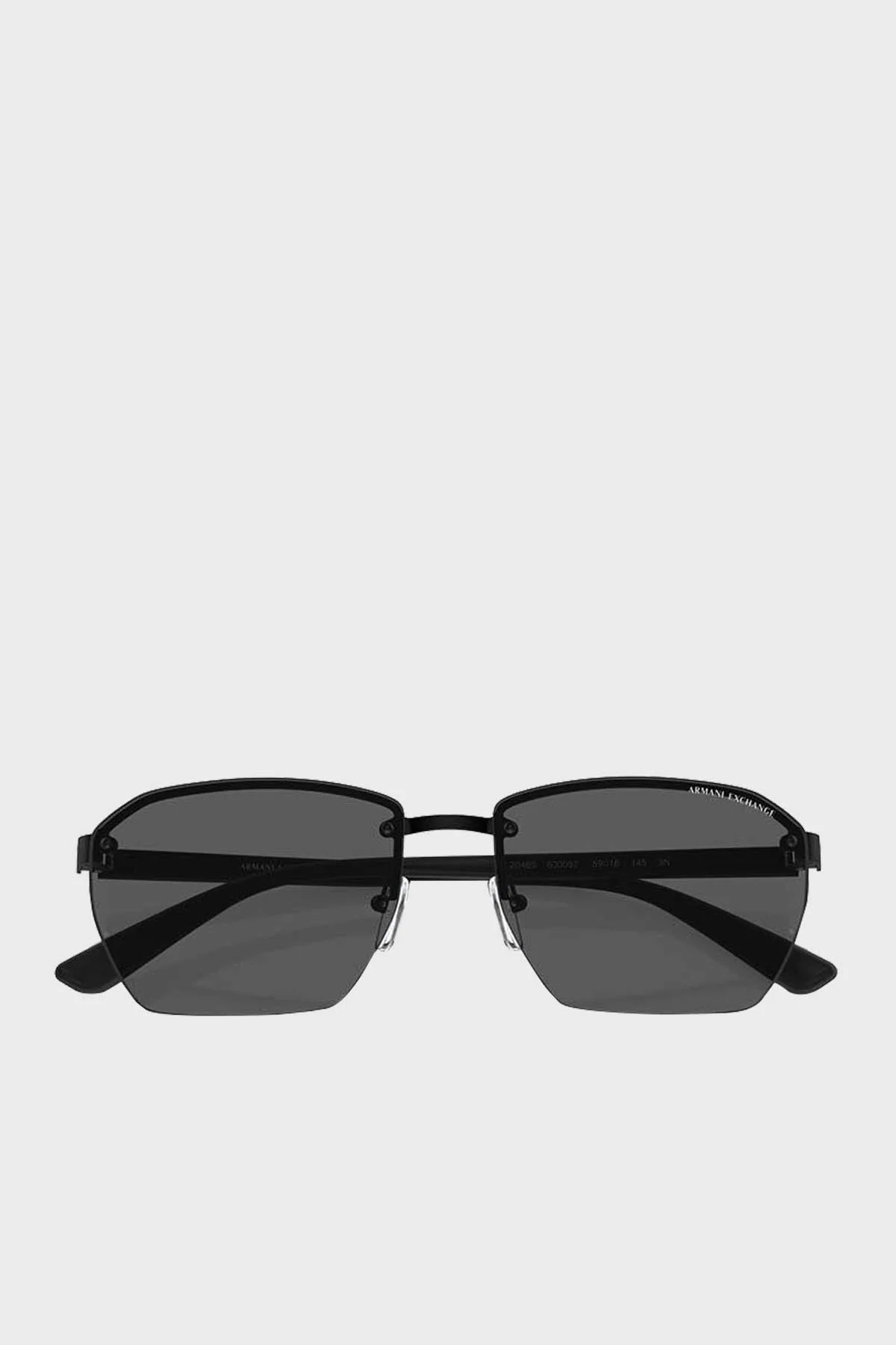 Armani Exchange Dikdörtgen Güneş Erkek Gözlük 0AX2048S 600087 59 Mat Siyah-Koyu Gri - 10