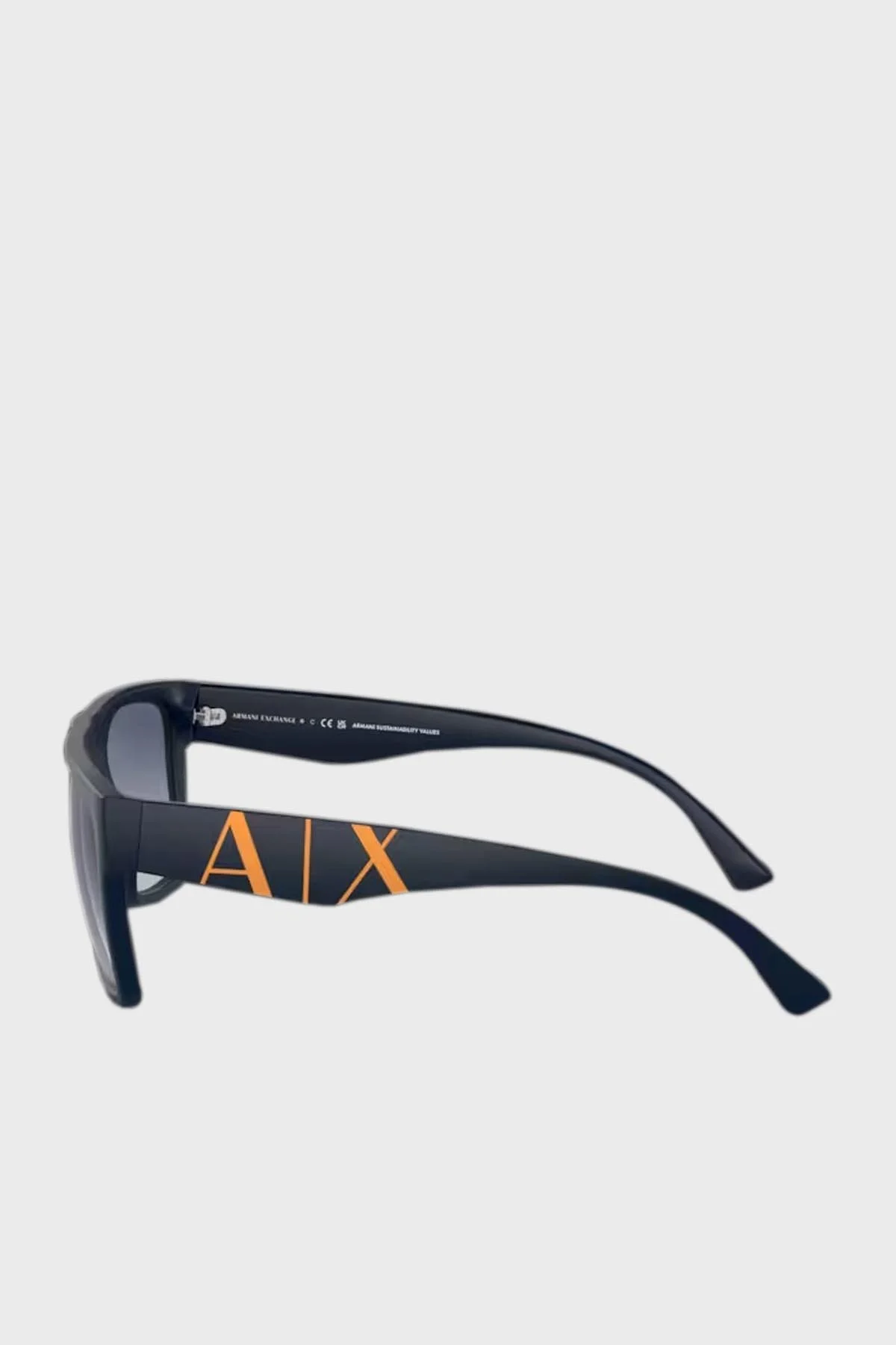 Armani Exchange Dikdörtgen Güneş Erkek Gözlük 0AX4113S 81814L 55 Mat Mavi-Degrade Mavi - 5