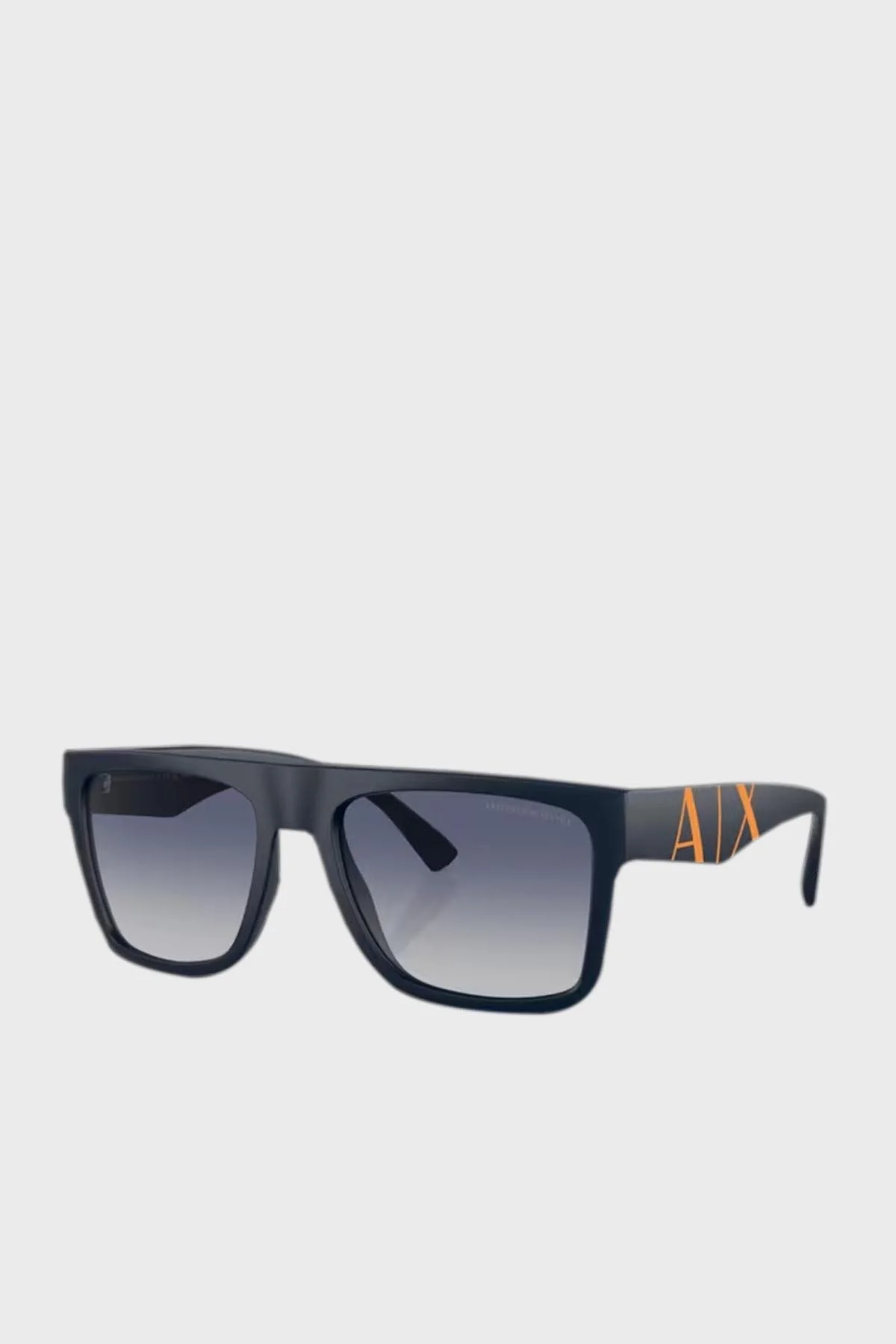 Armani Exchange Dikdörtgen Güneş Erkek Gözlük 0AX4113S 81814L 55 Mat Mavi-Degrade Mavi - 1