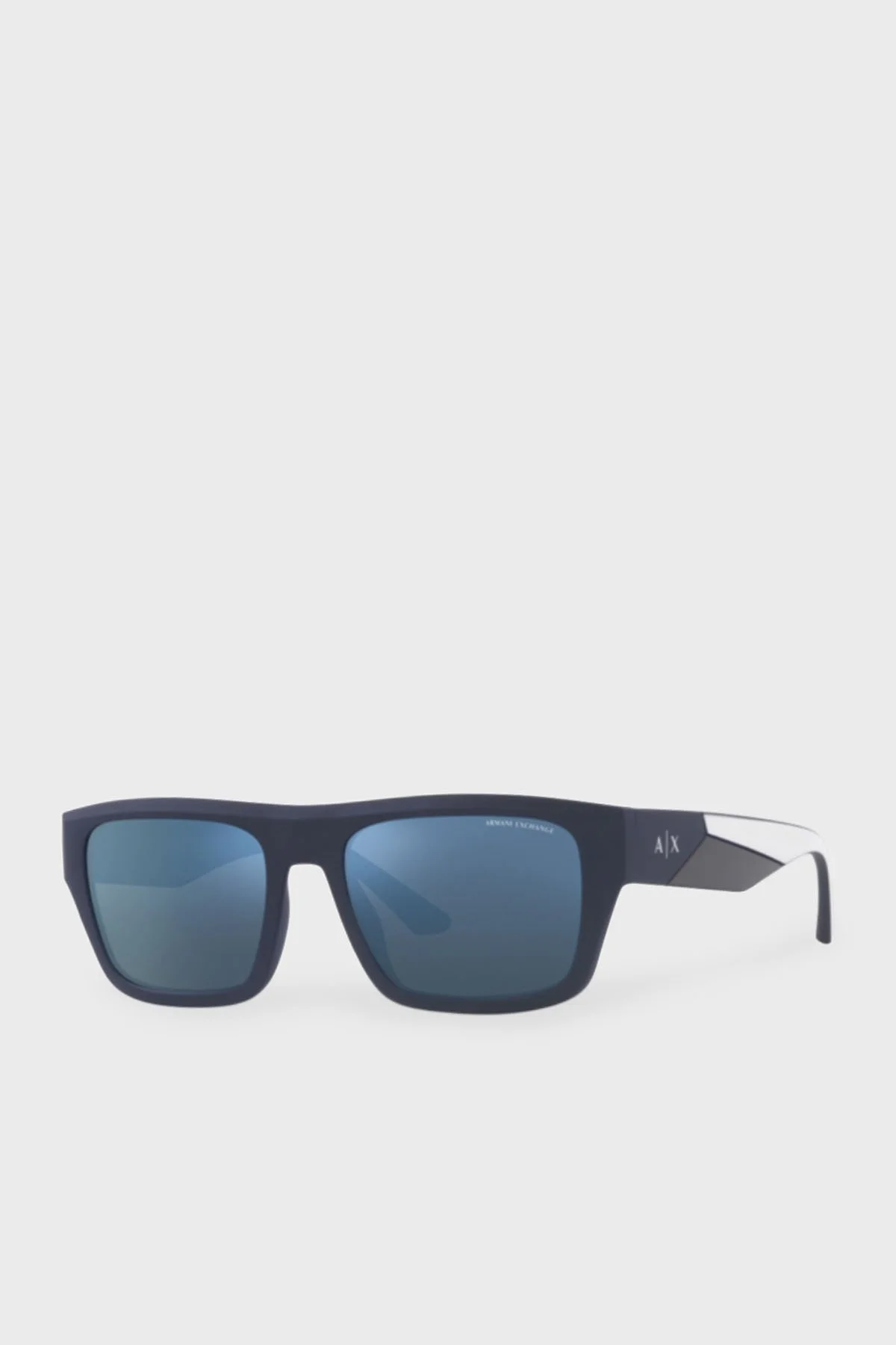 Armani Exchange Dikdörtgen Güneş Erkek Gözlük 0AX4124SU 818155 56 Mat Mavi - 1