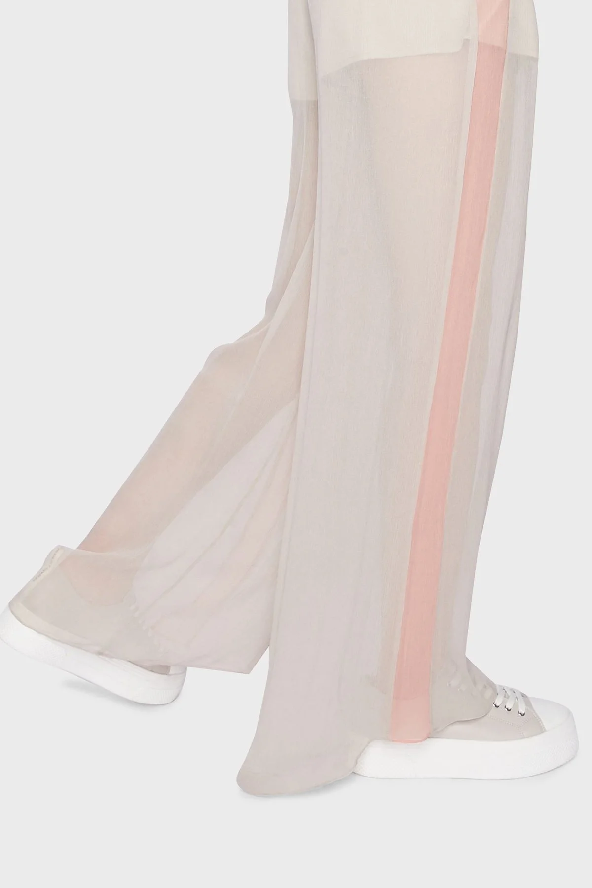 Armani Exchange Elastik Bel Bantlı Cepli Şifon Bayan Pantolon 3RYP03 YN6FZ 2792 BEJ - 2