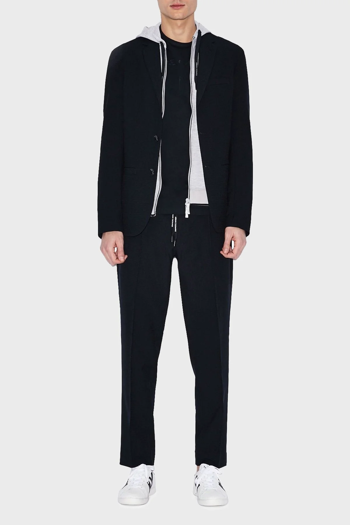 Armani Exchange Elastik Bel Slim Fit Erkek Pantolon 8NZP42 ZNFMZ 1583 LACİVERT - 1