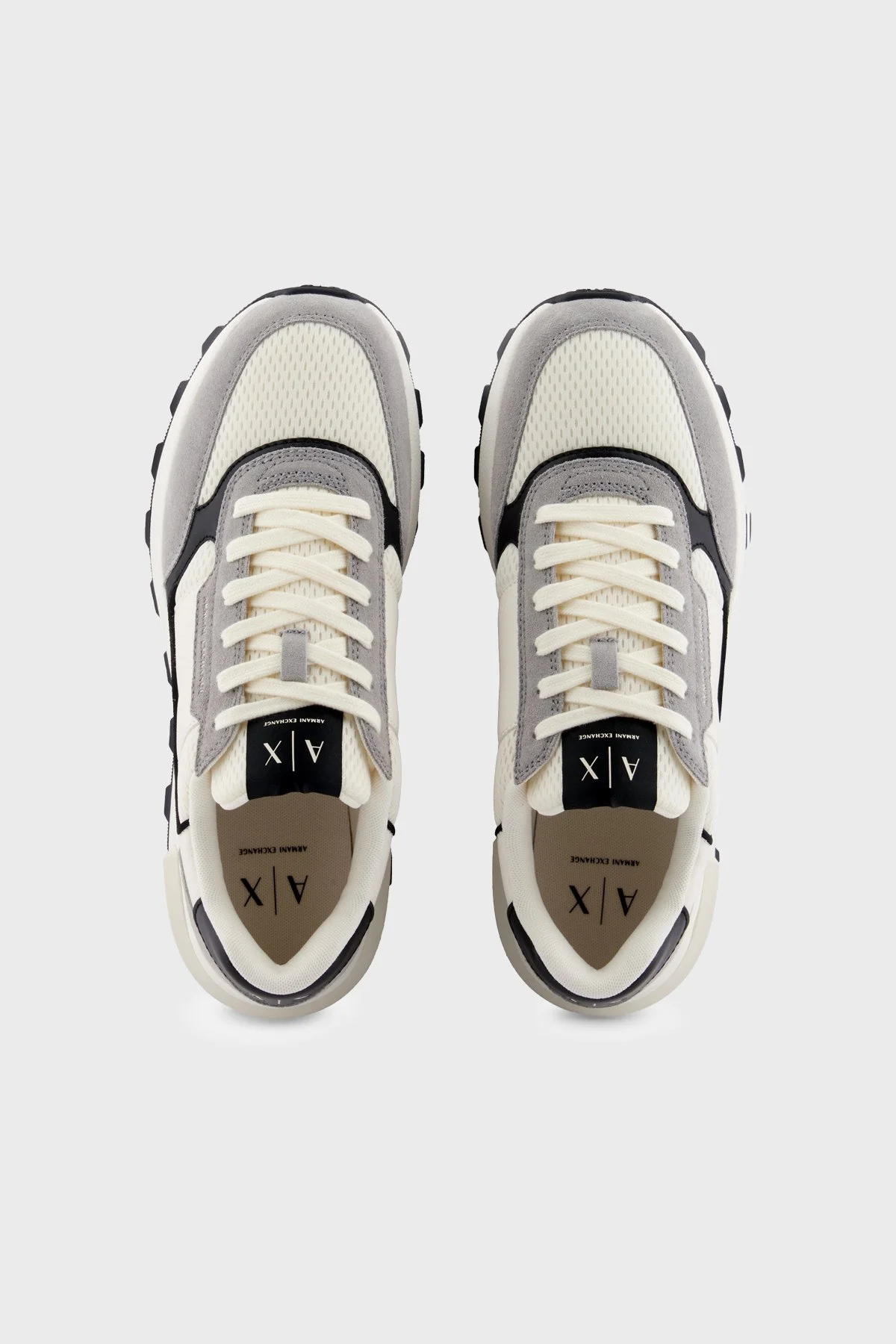 Armani Exchange Erkek Ayakkabı XM002197 AF17447 MZ442 BEYAZ-GRİ - 3