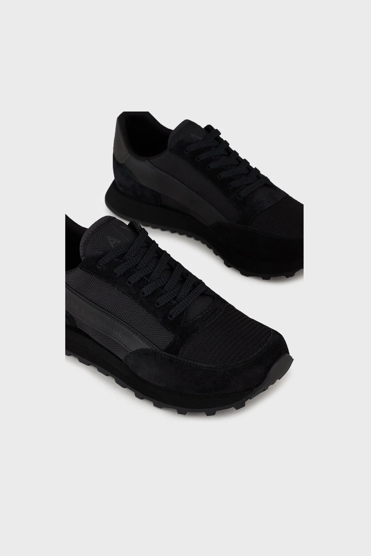 Armani Exchange Logolu Sneaker Erkek Ayakkabı XUX083 XV263 K001 SİYAH - 3