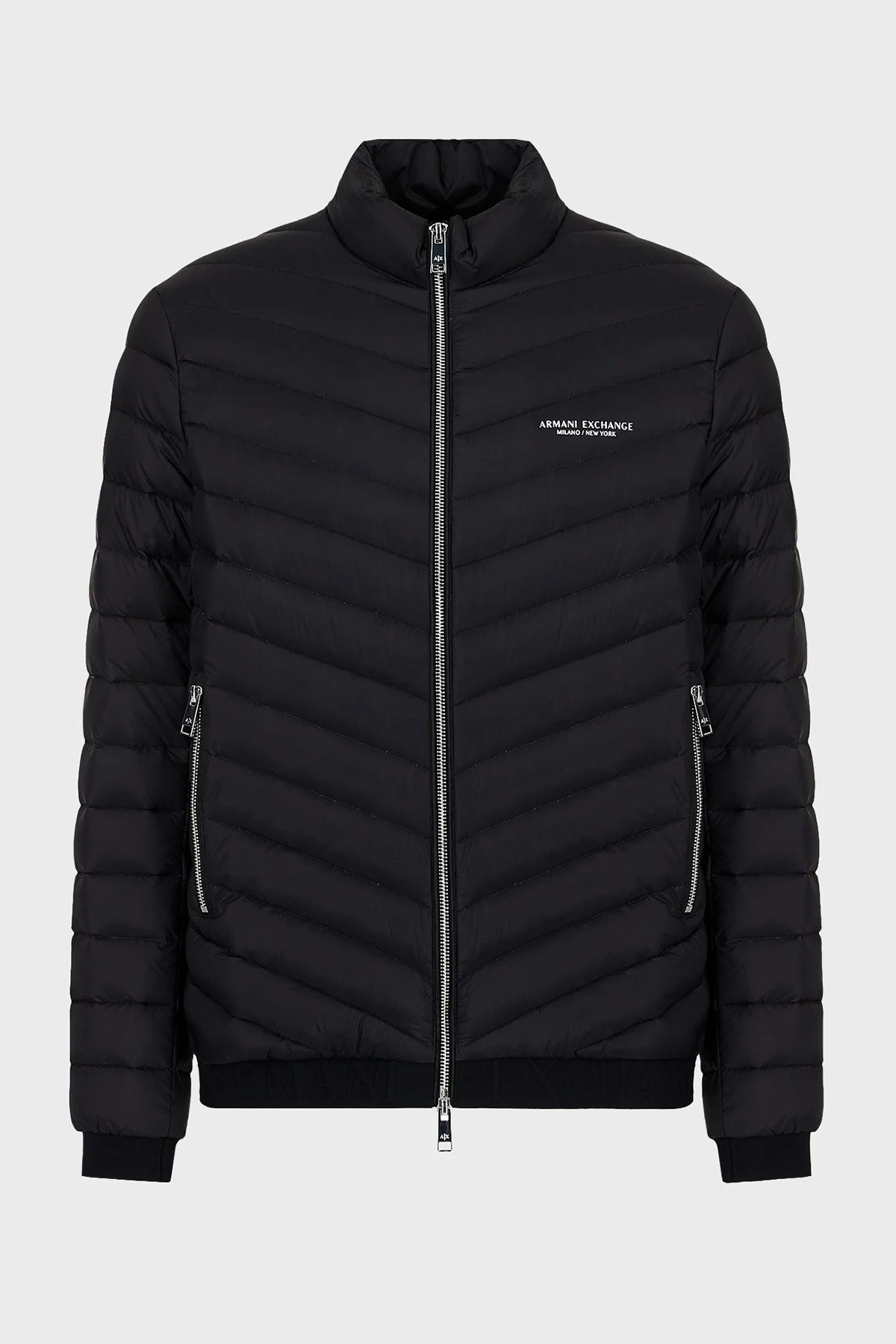 Armani Exchange Logolu Kaz Tüyü Dolgulu Dik Yaka Erkek Mont 8NZB52 ZNW3Z 0217 SİYAH - 5