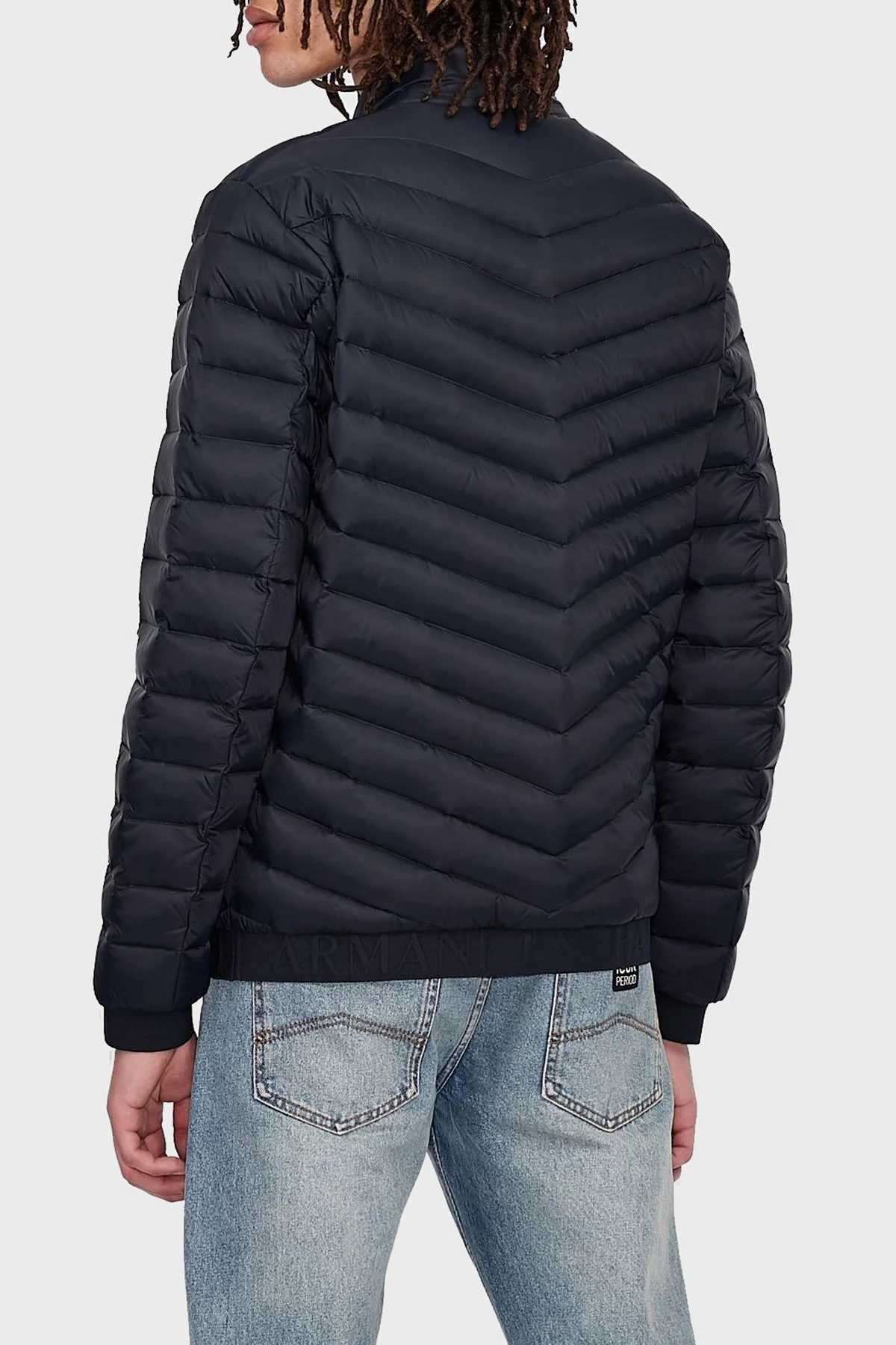 Armani Exchange Logolu Kaz Tüyü Dolgulu Dik Yaka Regular Fit Erkek Mont 8NZB52 ZNW3Z 5578 LACİVERT - 8