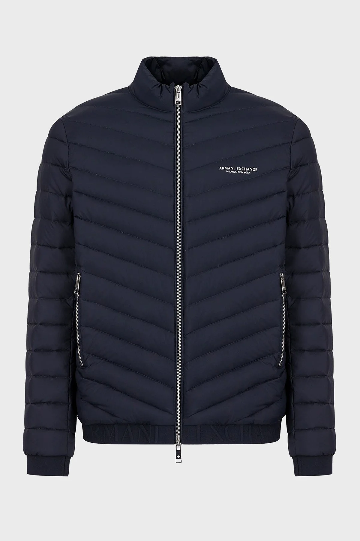 Armani Exchange Logolu Kaz Tüyü Dolgulu Dik Yaka Regular Fit Erkek Mont 8NZB52 ZNW3Z 5578 LACİVERT - 10