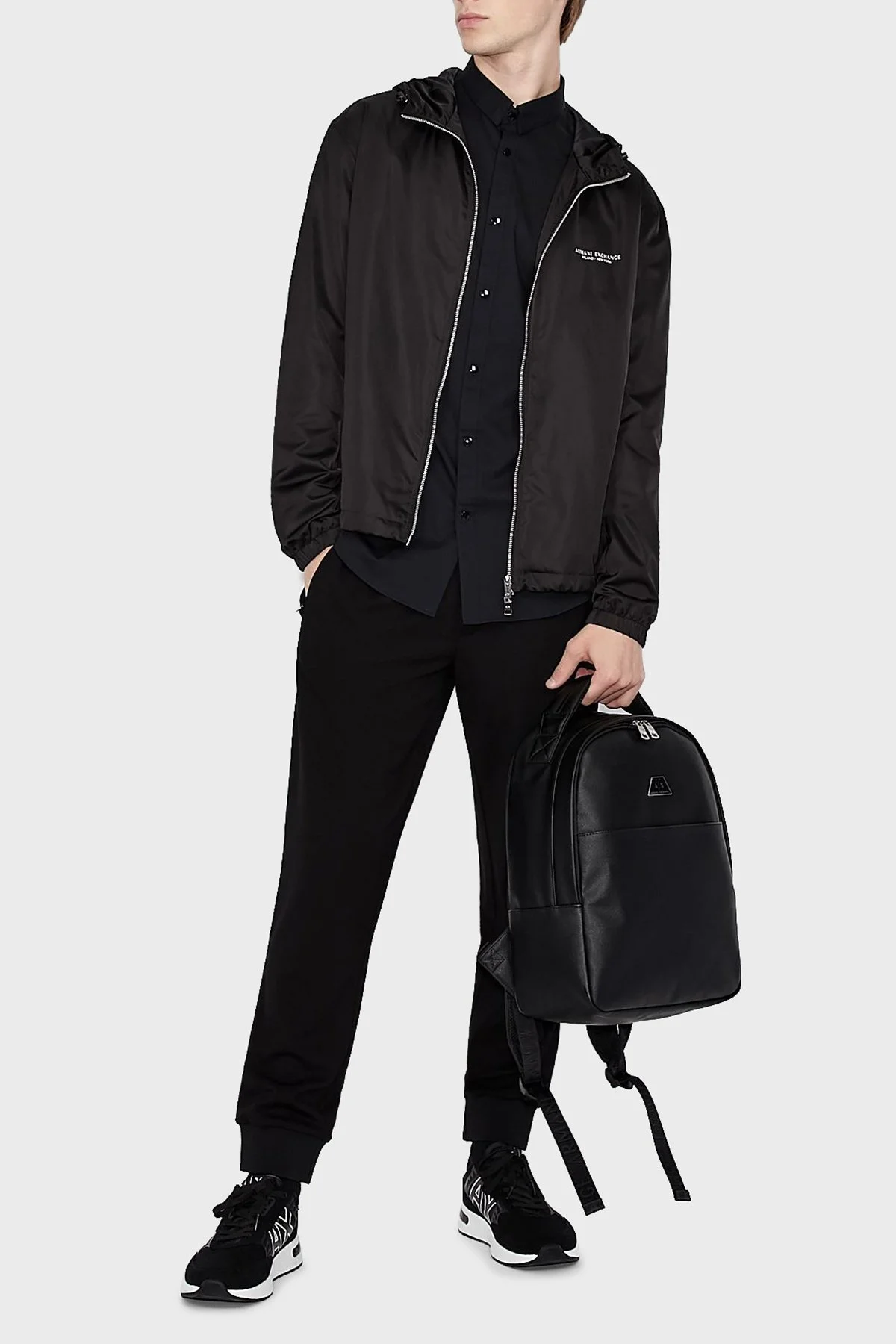 Armani Exchange Cepli Spor Erkek Pantolon 8NZP90 ZJ6JZ 1200 SİYAH - 1