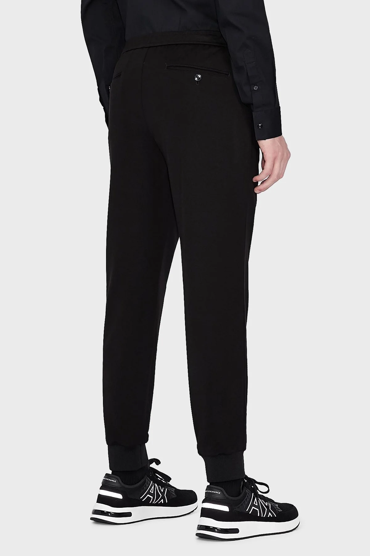 Armani Exchange Cepli Spor Erkek Pantolon 8NZP90 ZJ6JZ 1200 SİYAH - 3