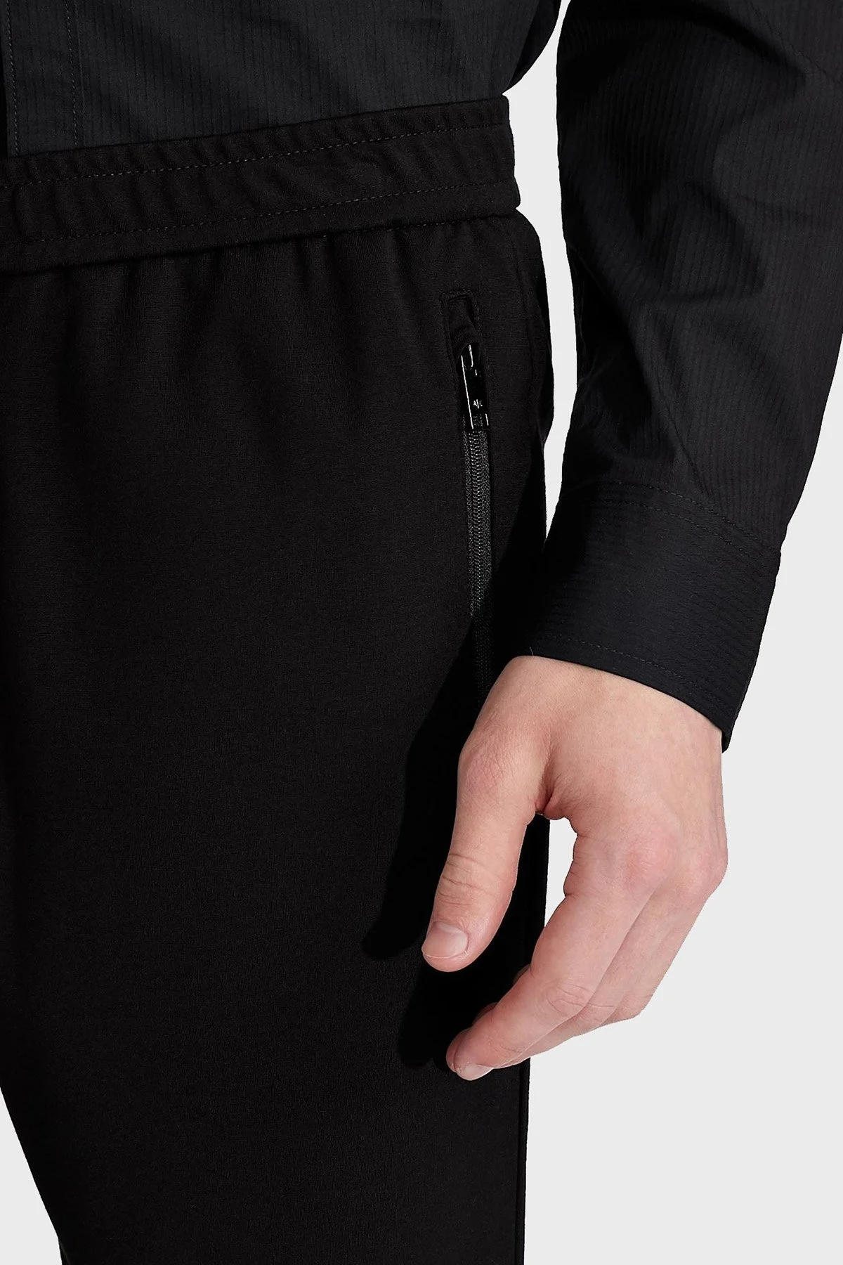 Armani Exchange Cepli Spor Erkek Pantolon 8NZP90 ZJ6JZ 1200 SİYAH - 5