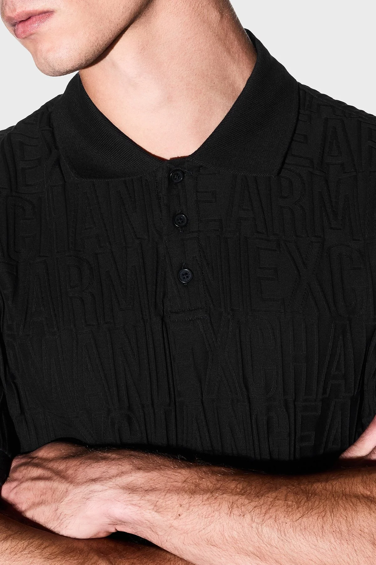 Armani Exchange Erkek Polo XM002909 AF10337 UC001 Siyah - 4