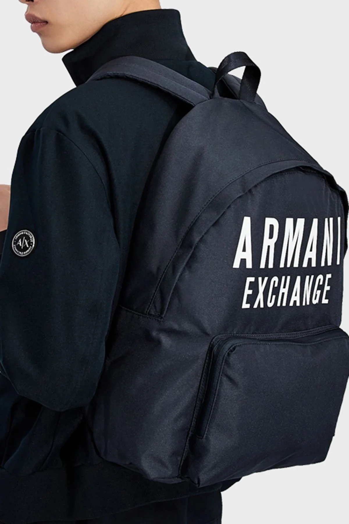 Armani Exchange Logo Baskılı Erkek Sırt Çantası 952336 9A124 37735 LACİVERT - 3