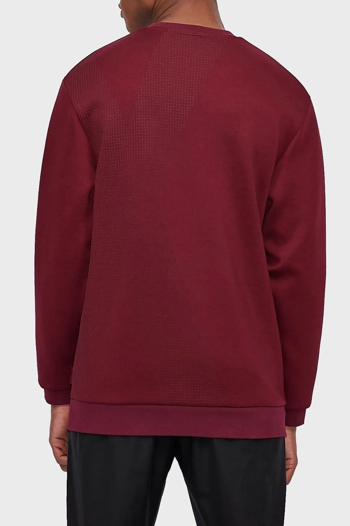 Armani Exchange Logolu Bisiklet Yaka Erkek Sweat 6KZMFA ZJY1Z 6452 BORDO - 3