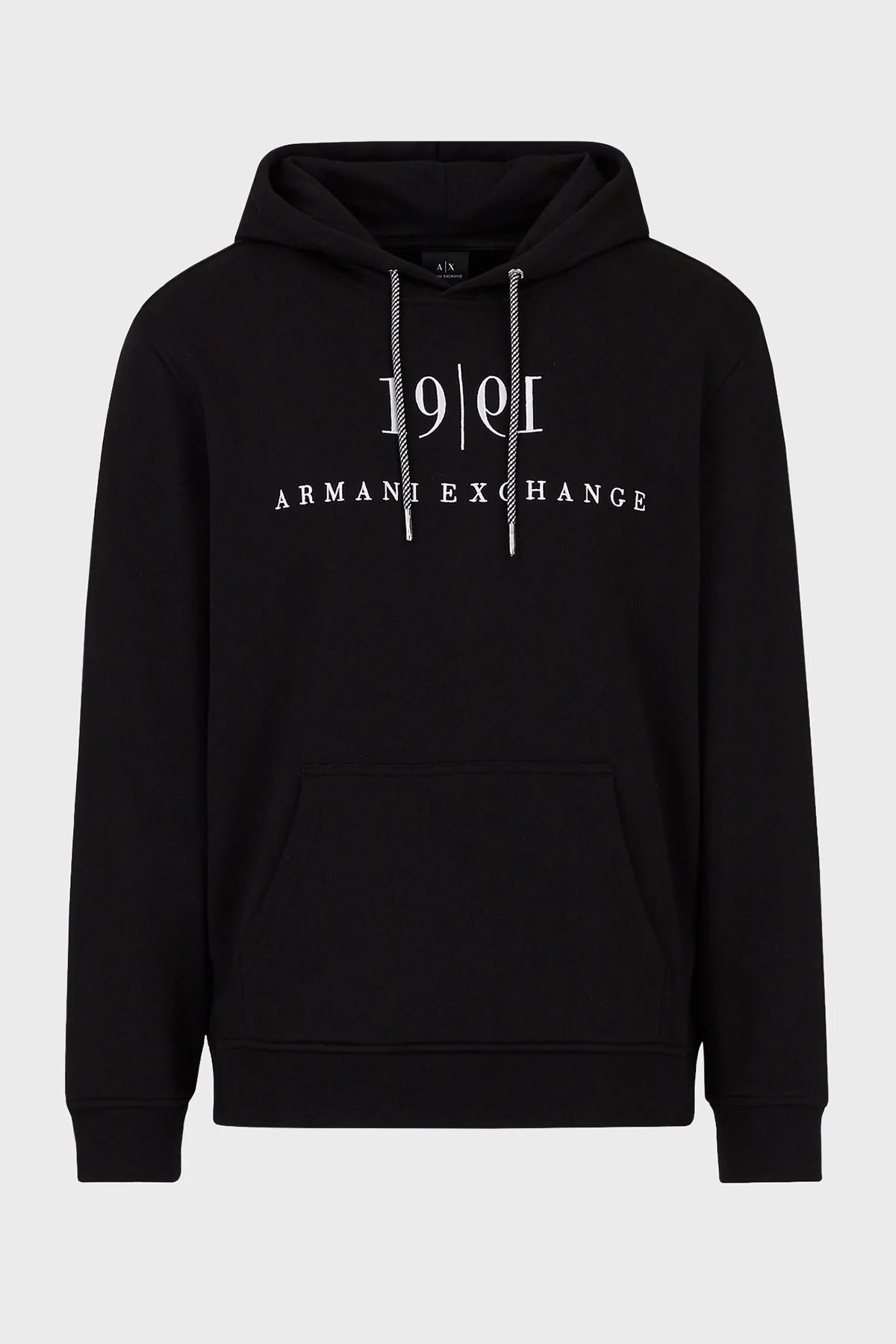 Armani Exchange Baskılı Pamuklu Kapüşonlu Regular Fit Erkek Sweat 6KZMFM ZJ6HZ 1200 SİYAH - 4