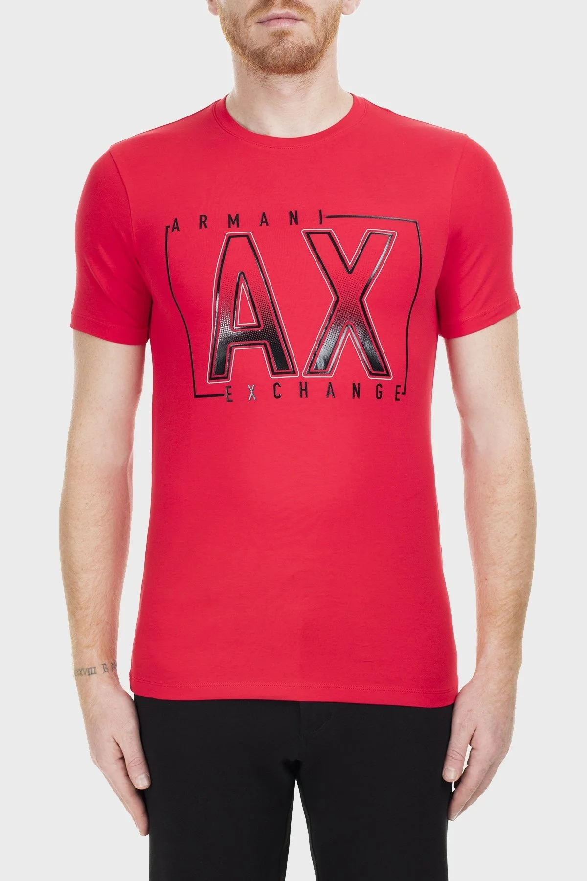 Armani Exchange Erkek T Shirt S 6GZTEJ ZJE6Z 1400 KIRMIZI - 1