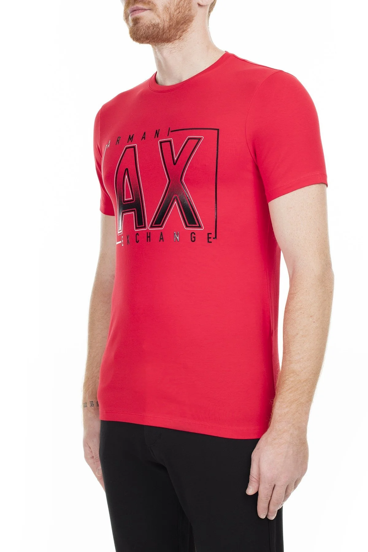 Armani Exchange Erkek T Shirt S 6GZTEJ ZJE6Z 1400 KIRMIZI - 3