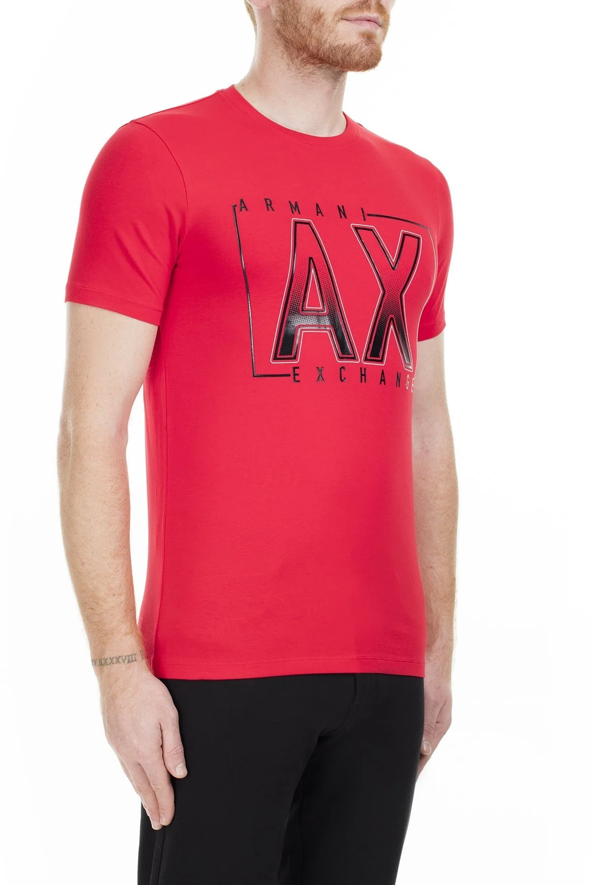 Armani Exchange Erkek T Shirt S 6GZTEJ ZJE6Z 1400 KIRMIZI - 4