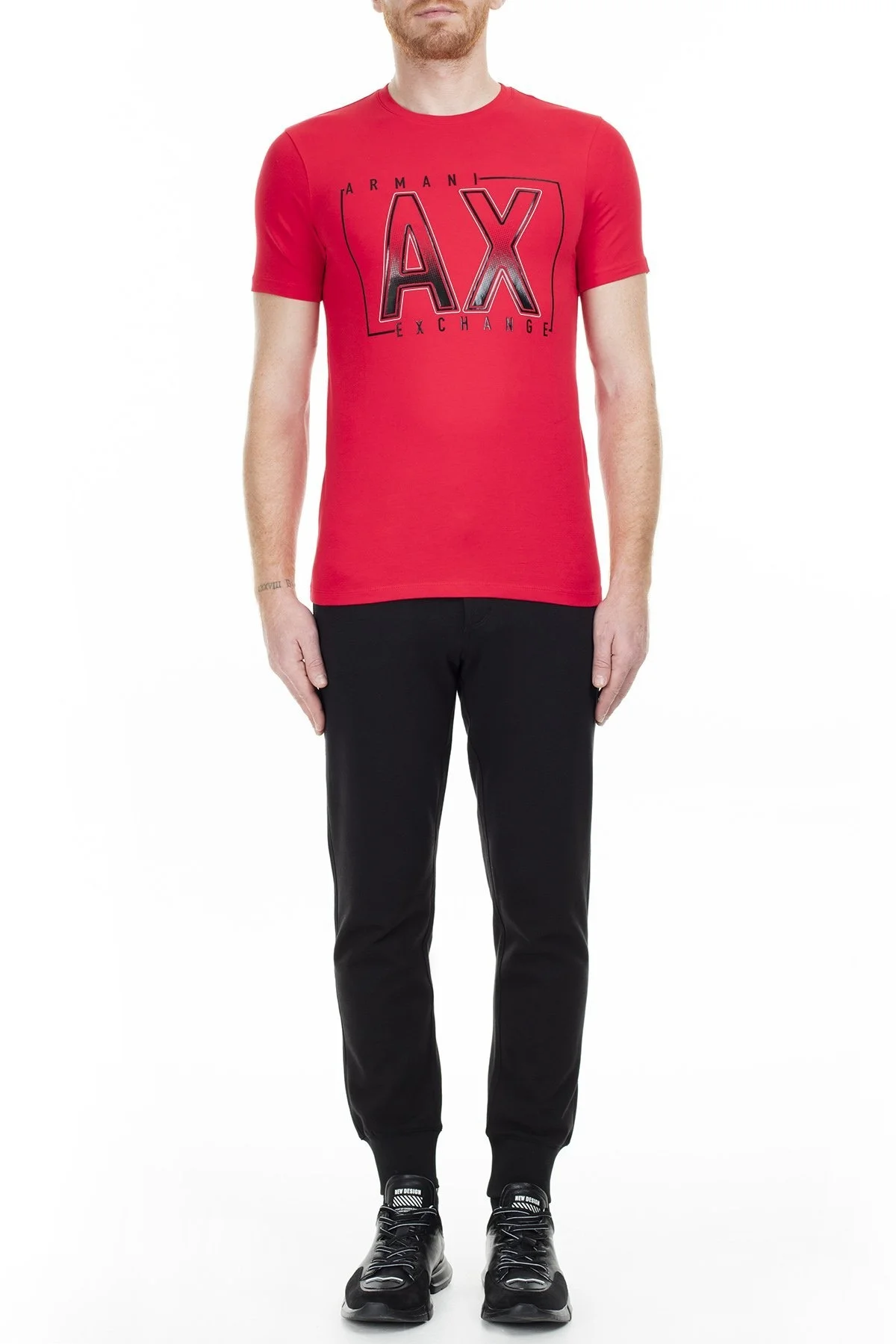 Armani Exchange Erkek T Shirt S 6GZTEJ ZJE6Z 1400 KIRMIZI - 5