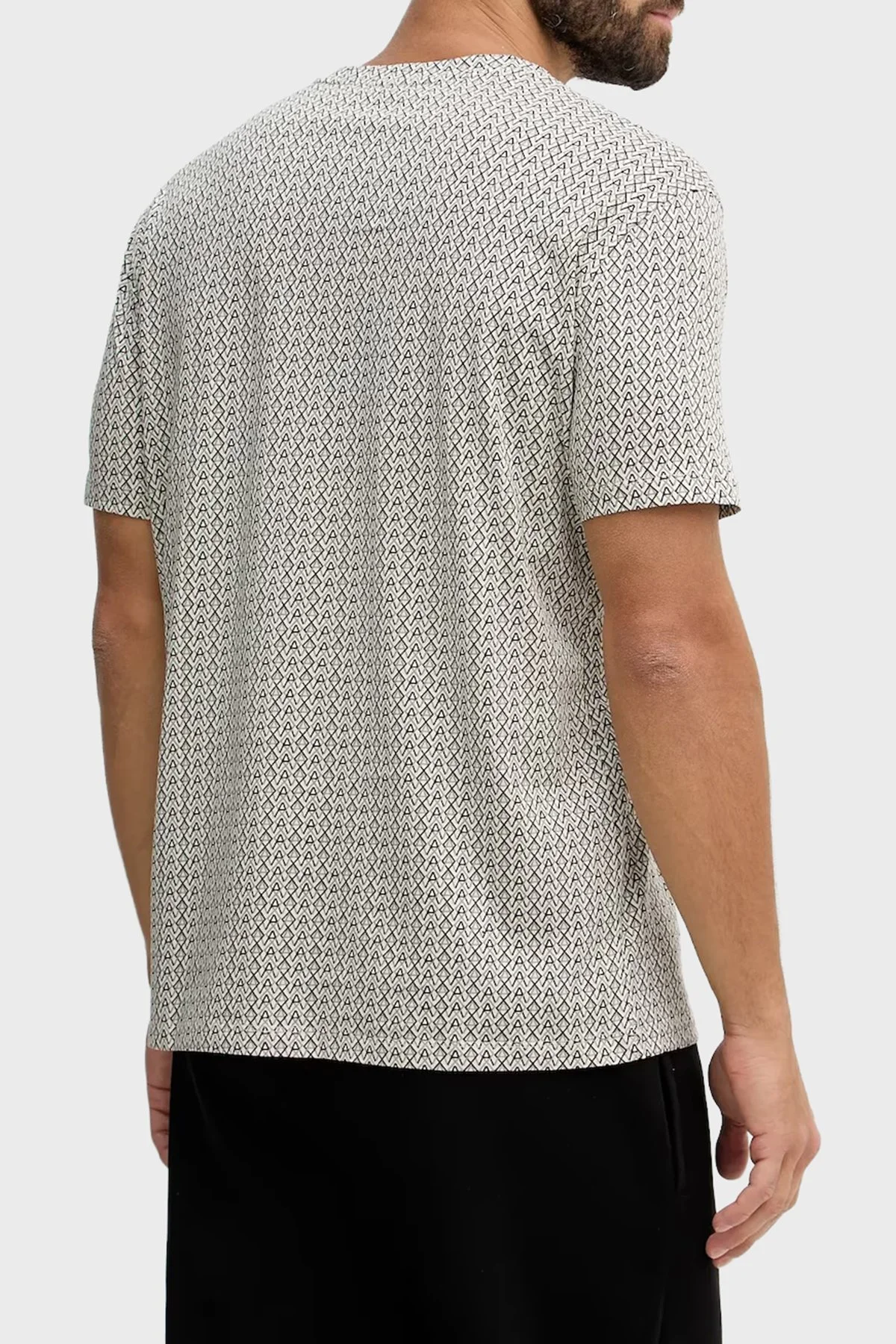 Armani Exchange Erkek T Shirt XM001798 AF10356 F0143 KREM - 3