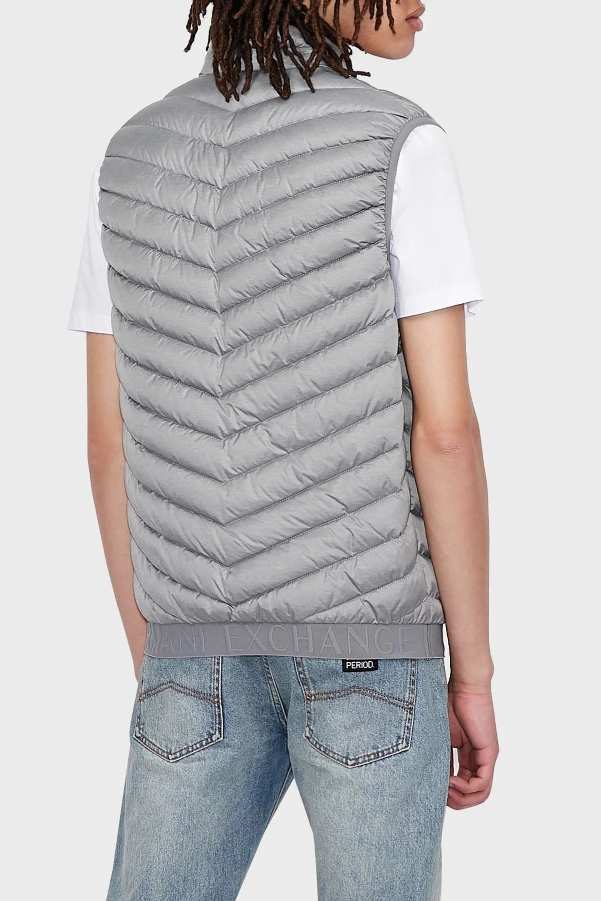 Armani Exchange Ördek Tüyü Dolgulu Regular Fit Şişme Erkek Yelek 8NZQ52 ZNW3Z 0902 GRİ - 5