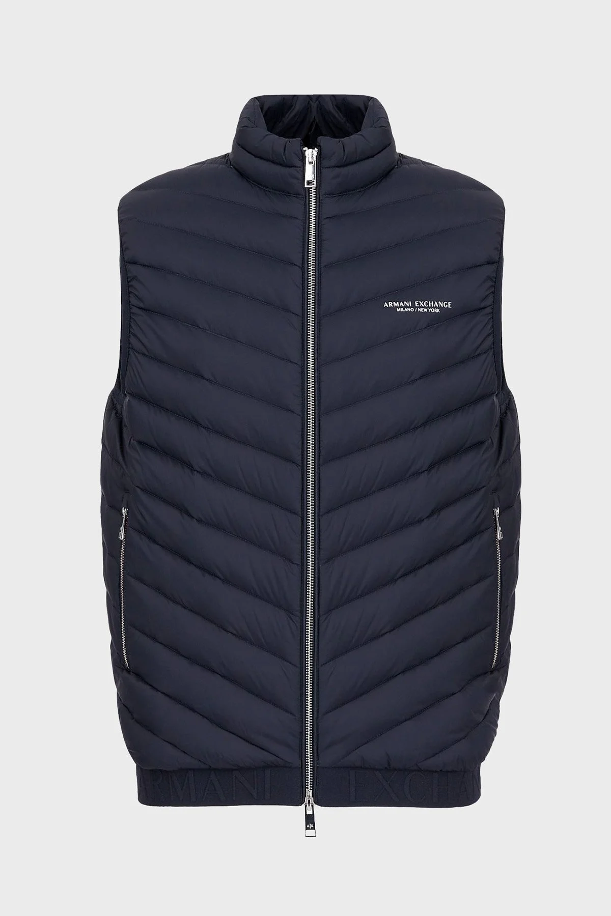 Armani Exchange Ördek Tüyü Dolgulu Regular Fit Erkek Yelek 8NZQ52 ZNW3Z 5578 LACİVERT - 5