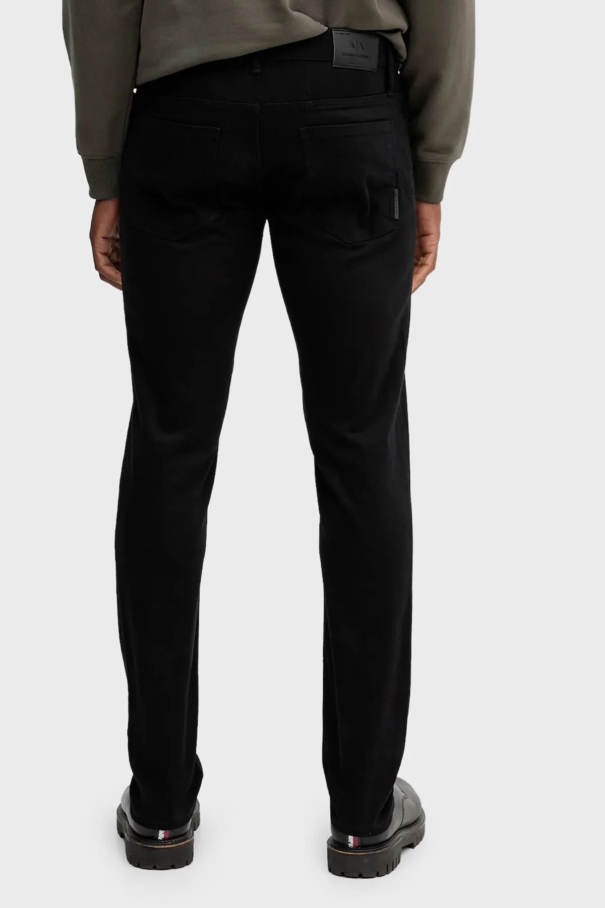 Armani Exchange Esnek Kumaş Pamuklu Slim Fit Dar Paça Jeans Erkek Kot Pantolon XM001512 AF14267 UC001 SİYAH - 3